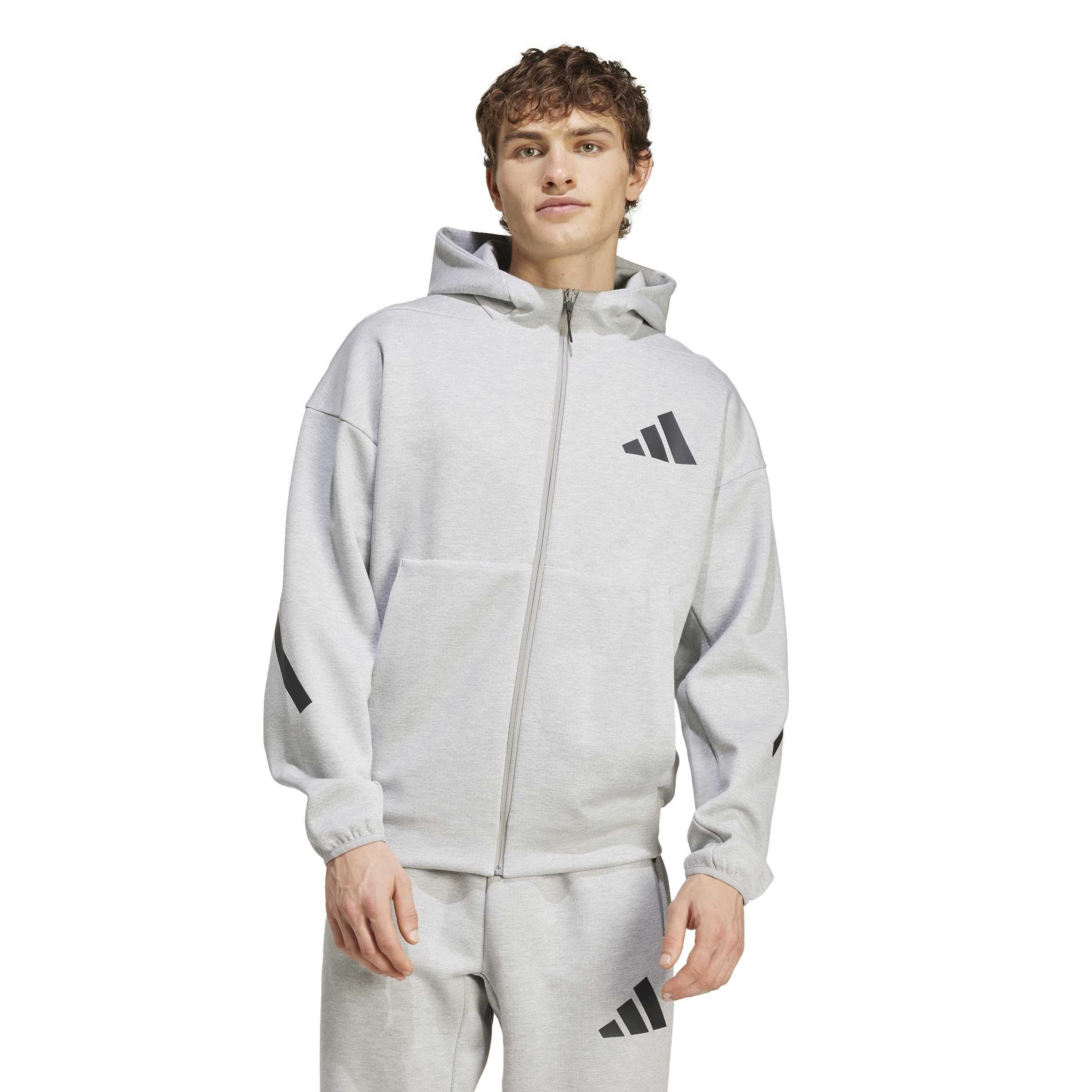 Medium Grey Hea - adidas - adidas M Z.N.E. Fz Hoody Mens - 2