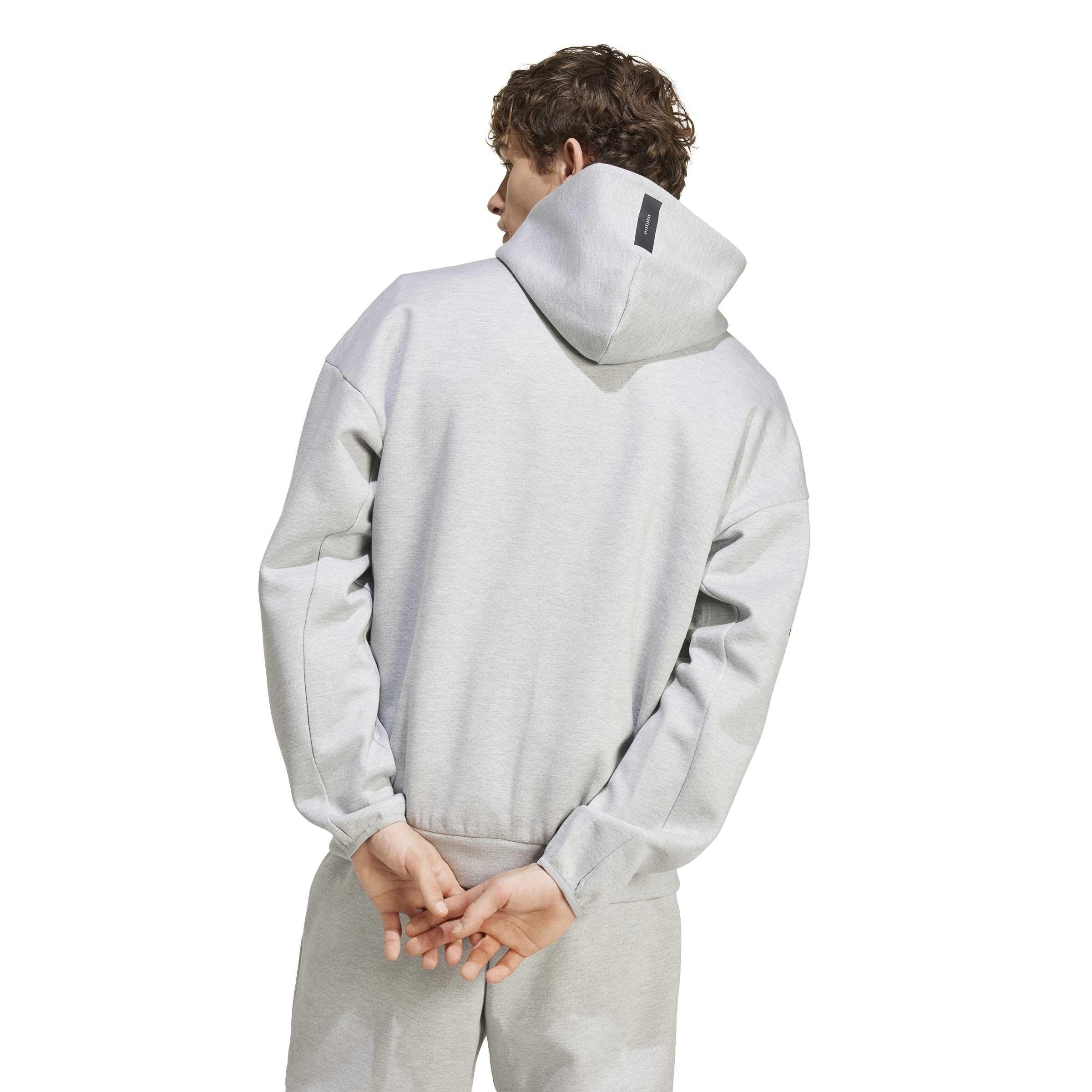 Medium Grey Hea - adidas - adidas M Z.N.E. Fz Hoody Mens - 3