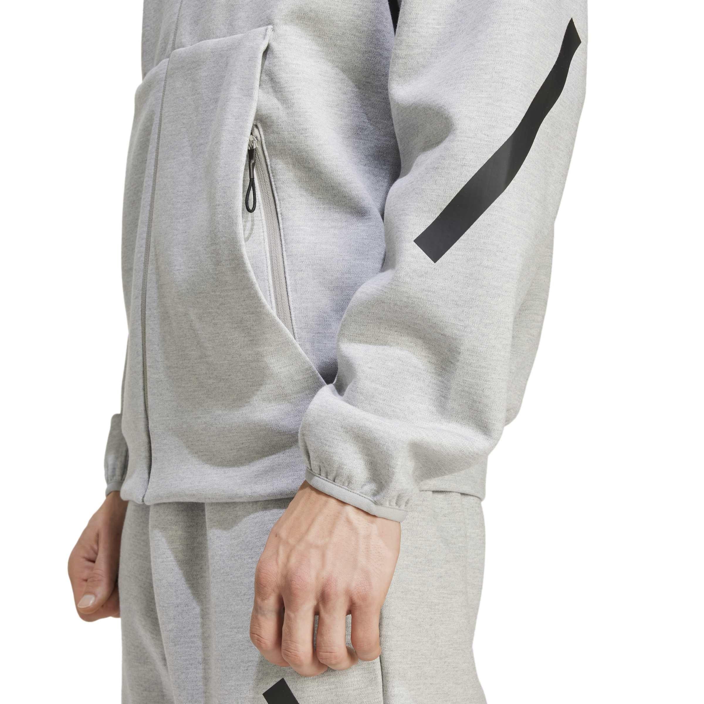 Medium Grey Hea - adidas - adidas M Z.N.E. Fz Hoody Mens - 4