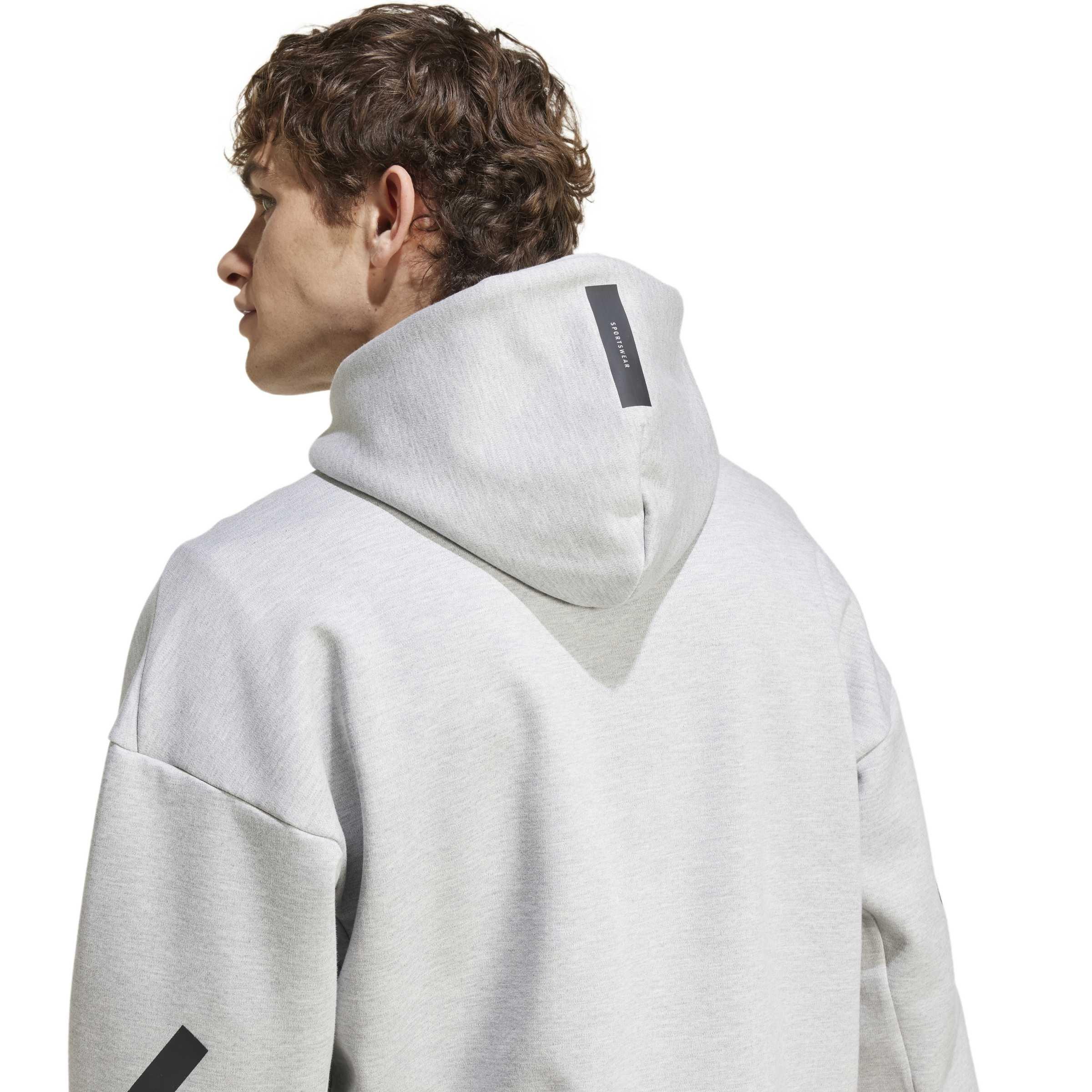 Medium Grey Hea - adidas - adidas M Z.N.E. Fz Hoody Mens - 5