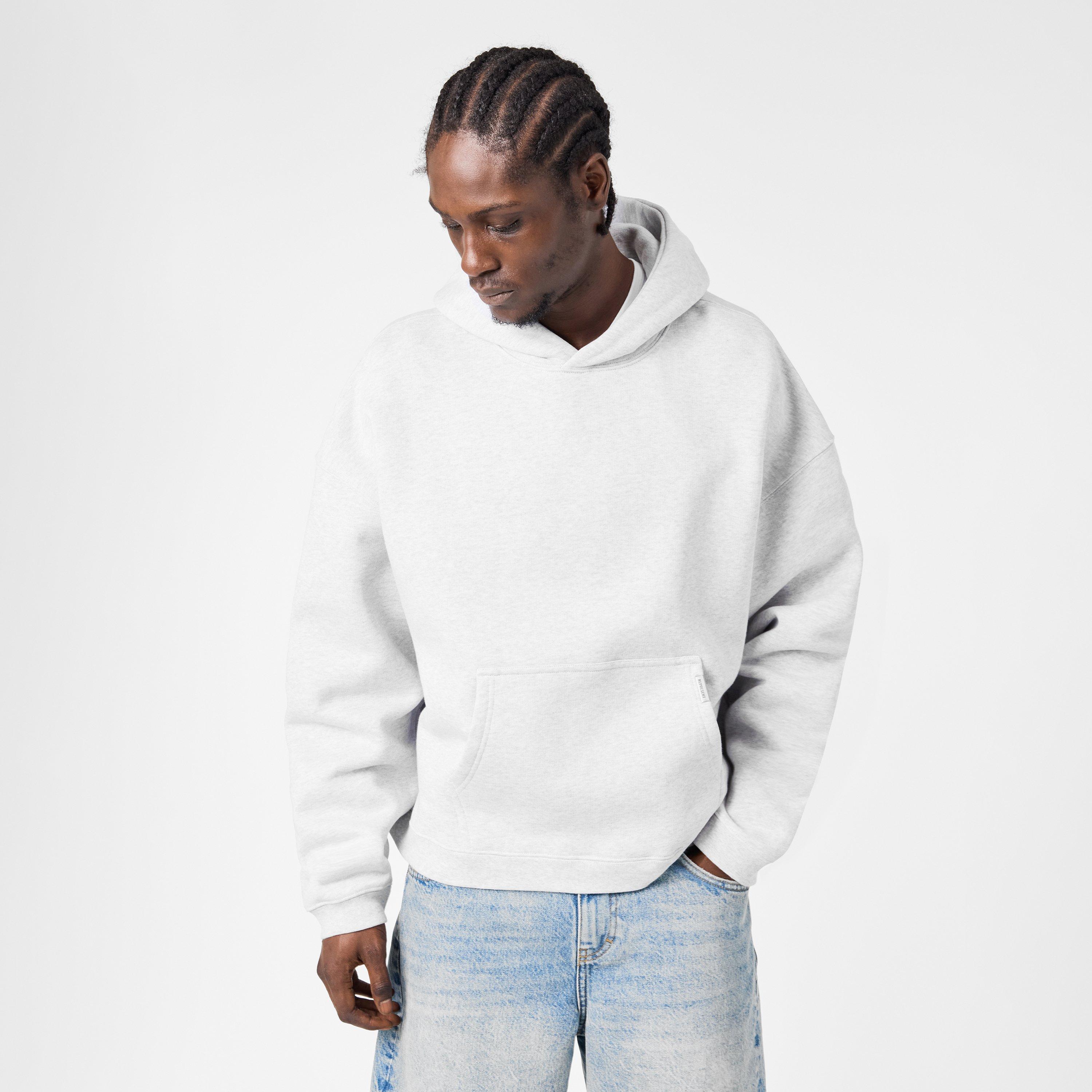 Ice Grey Marl - Represent - Men's Pullover Relaxed Fit Hoodie - 3