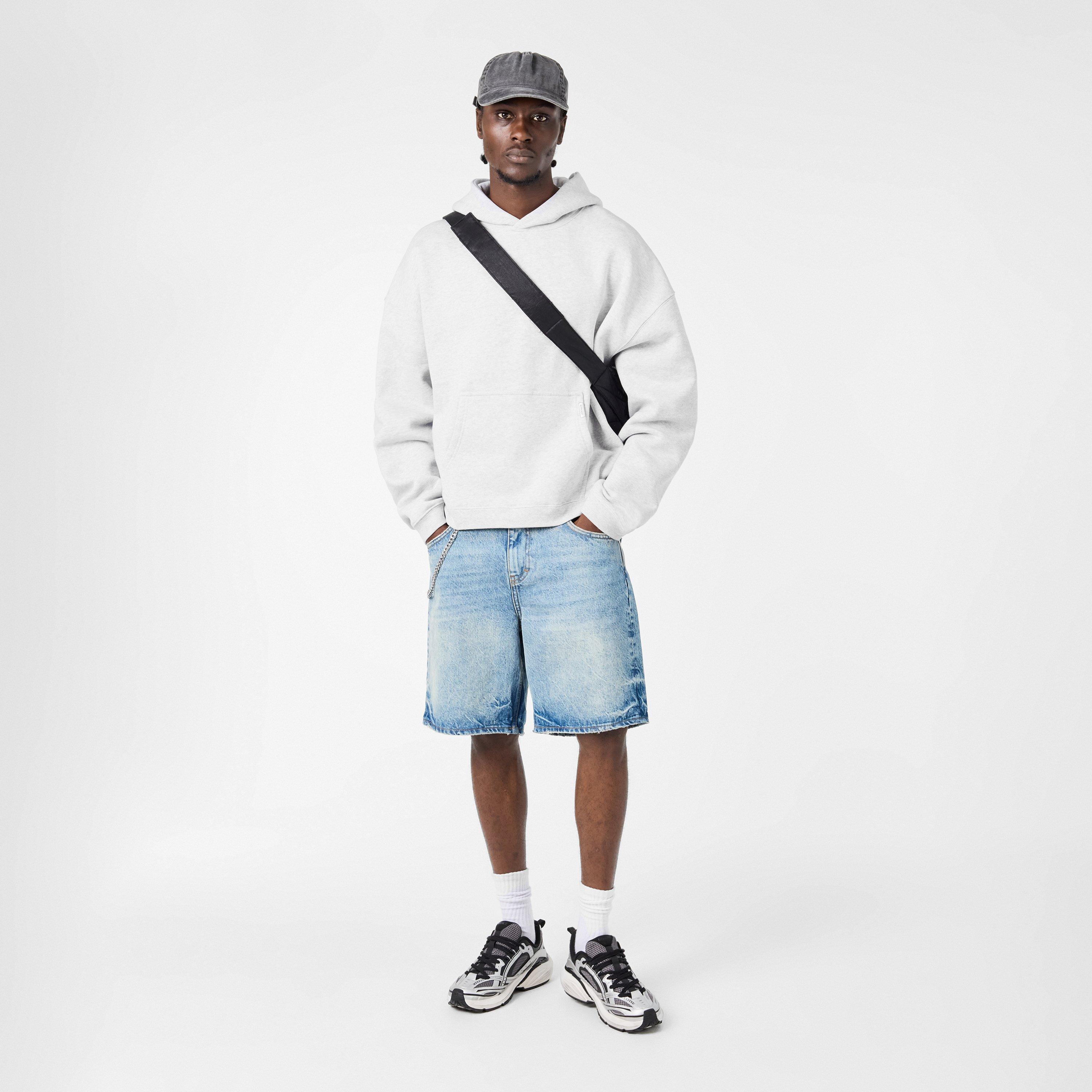 Ice Grey Marl - Represent - Men's Pullover Relaxed Fit Hoodie - 6