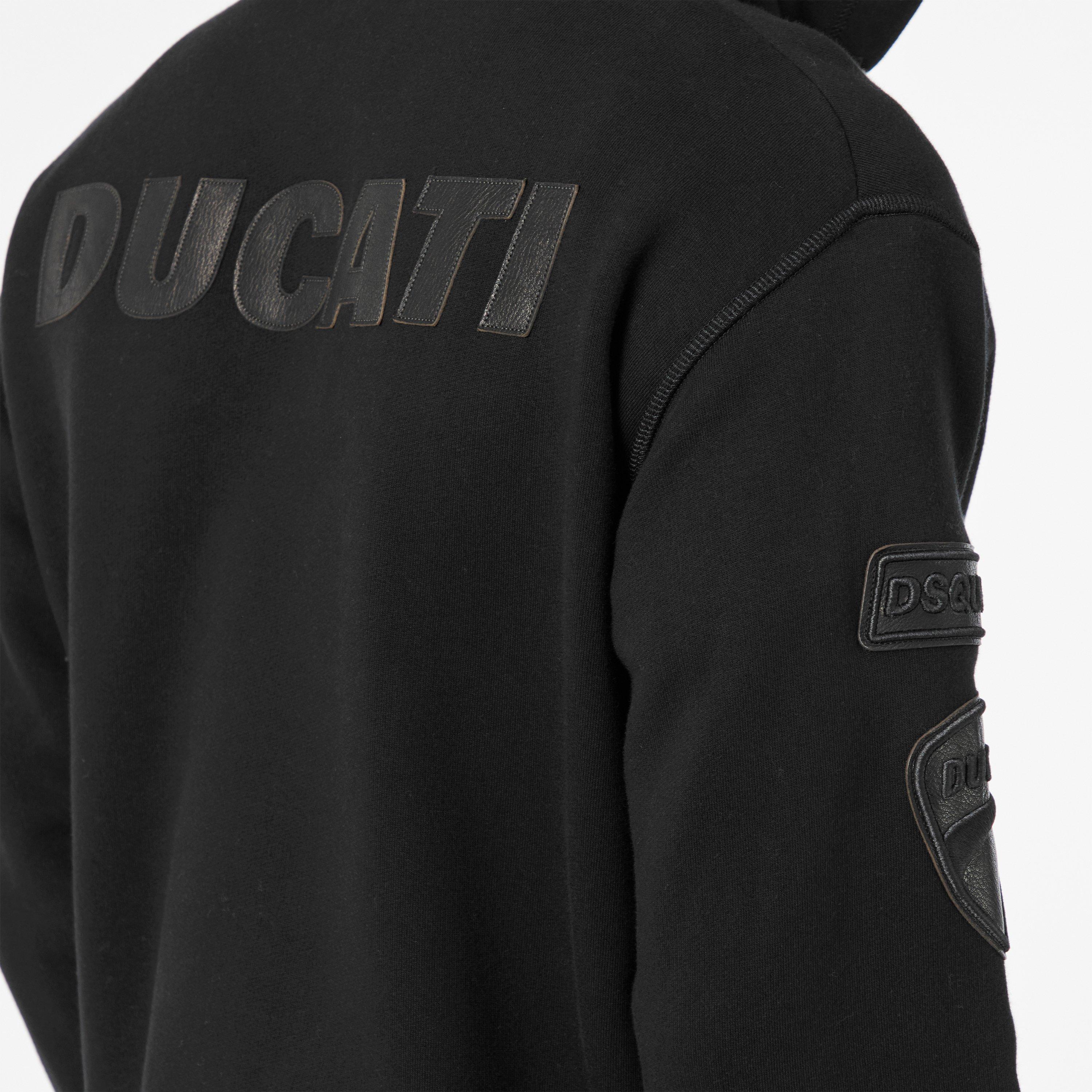 Black - DSquared2 - Men's DSQ Ducati Zip Hoodie - 5
