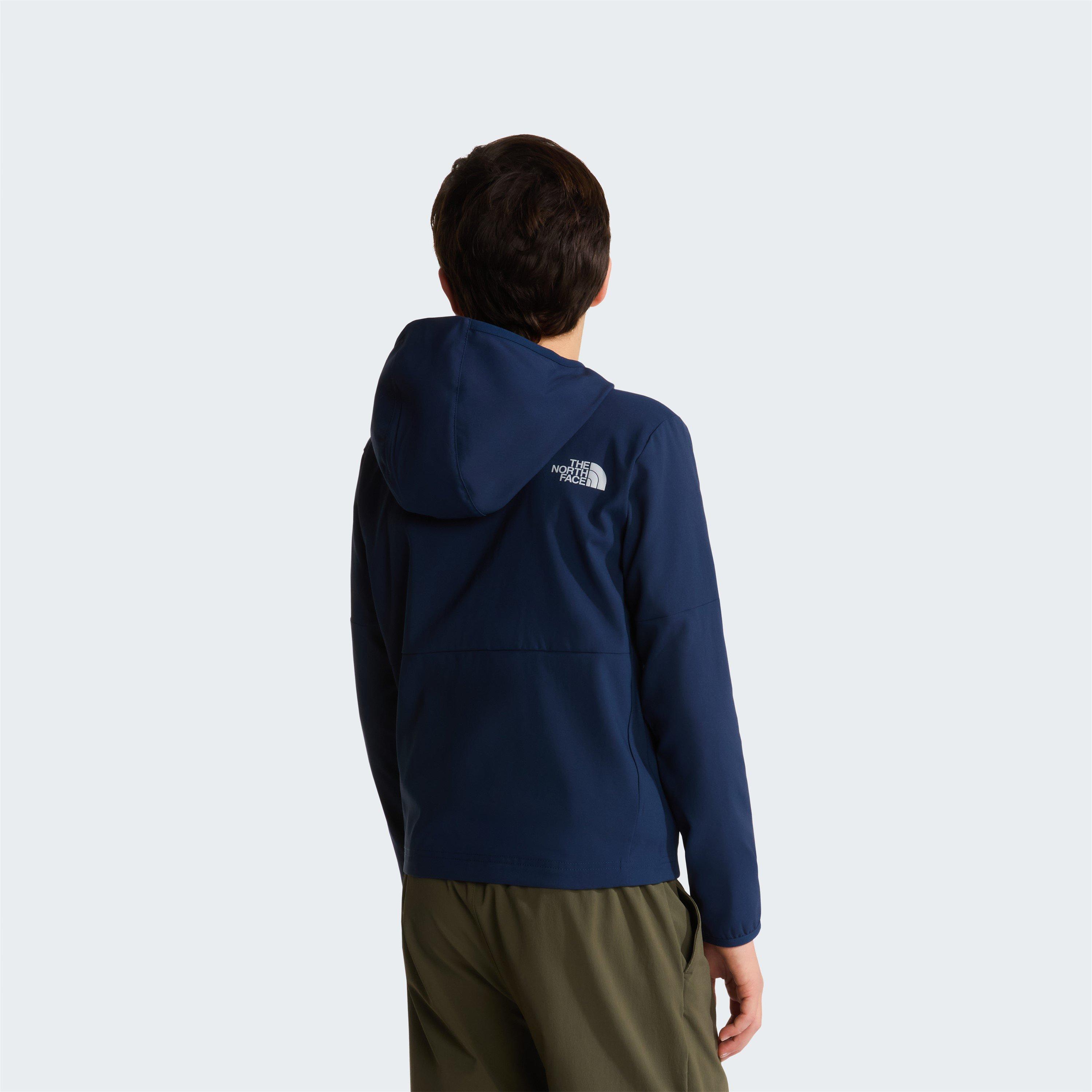 Navy Silver O6Q - The North Face - Unisex Kids On Trail Fleece Tracksuit Top - 4