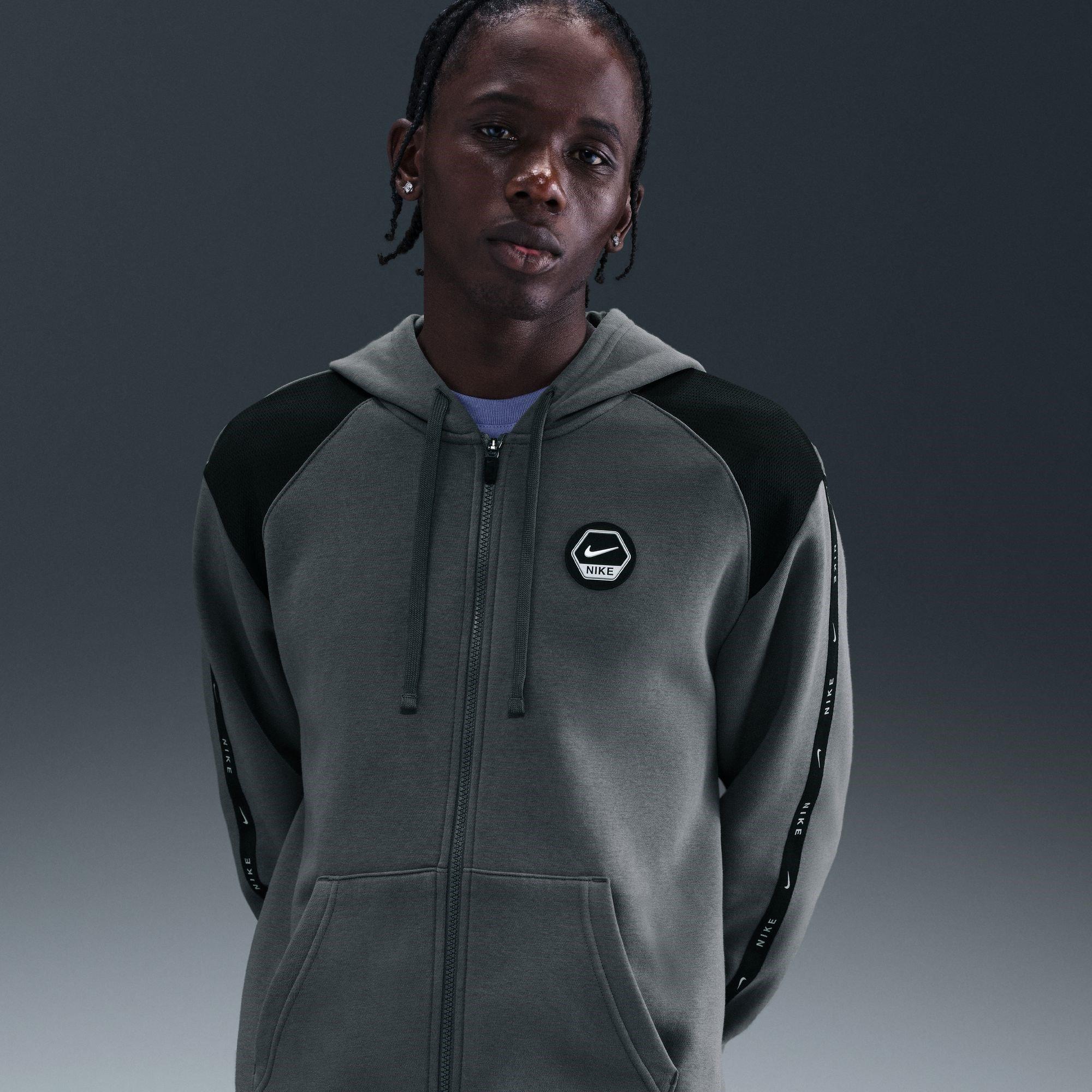 Gris/Noir - Nike - City Hoodie Mens - 6