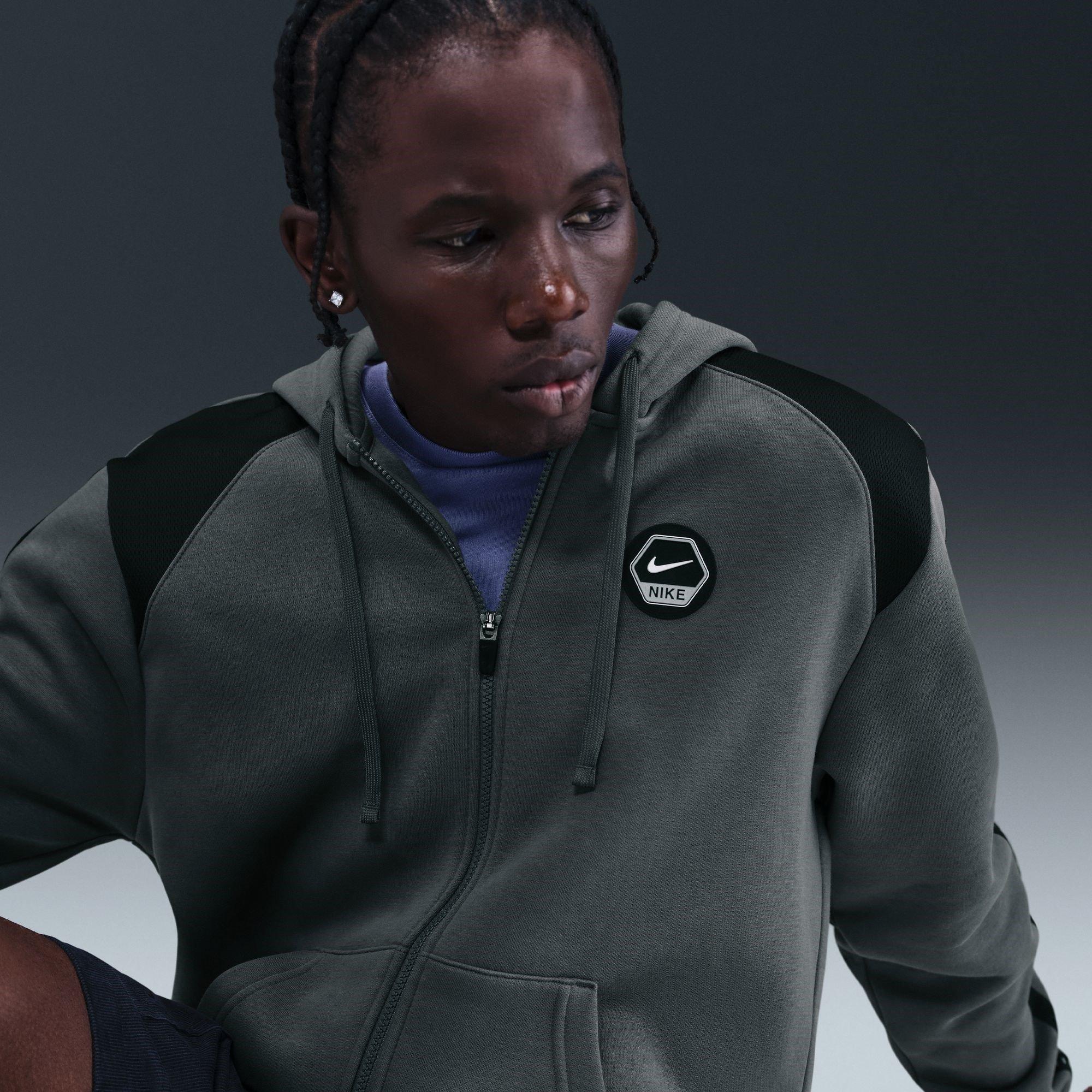 Gris/Noir - Nike - City Hoodie Mens - 10