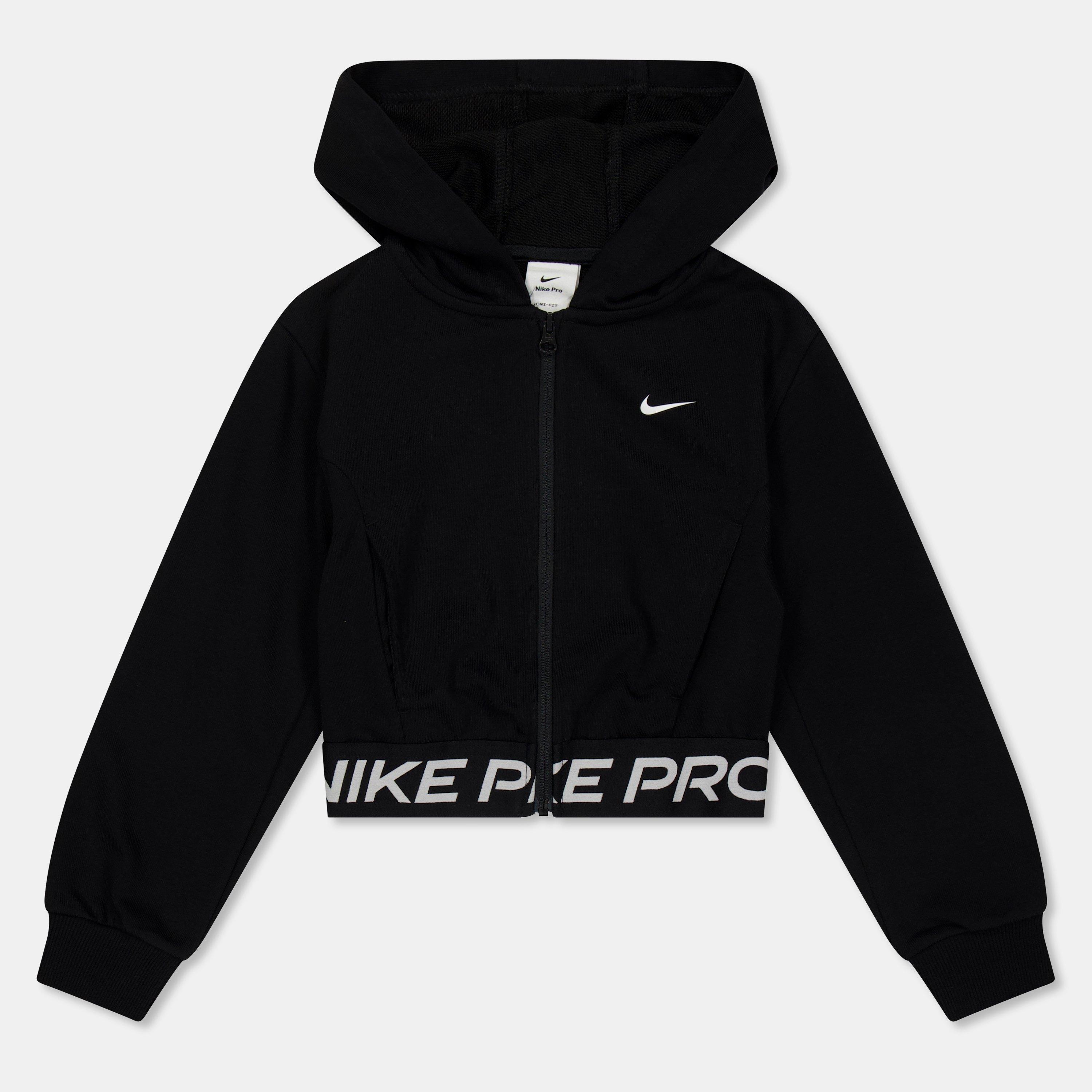 Black - Nike - Pro Dri-FIT Full Zip Hoodie Juniors - 1