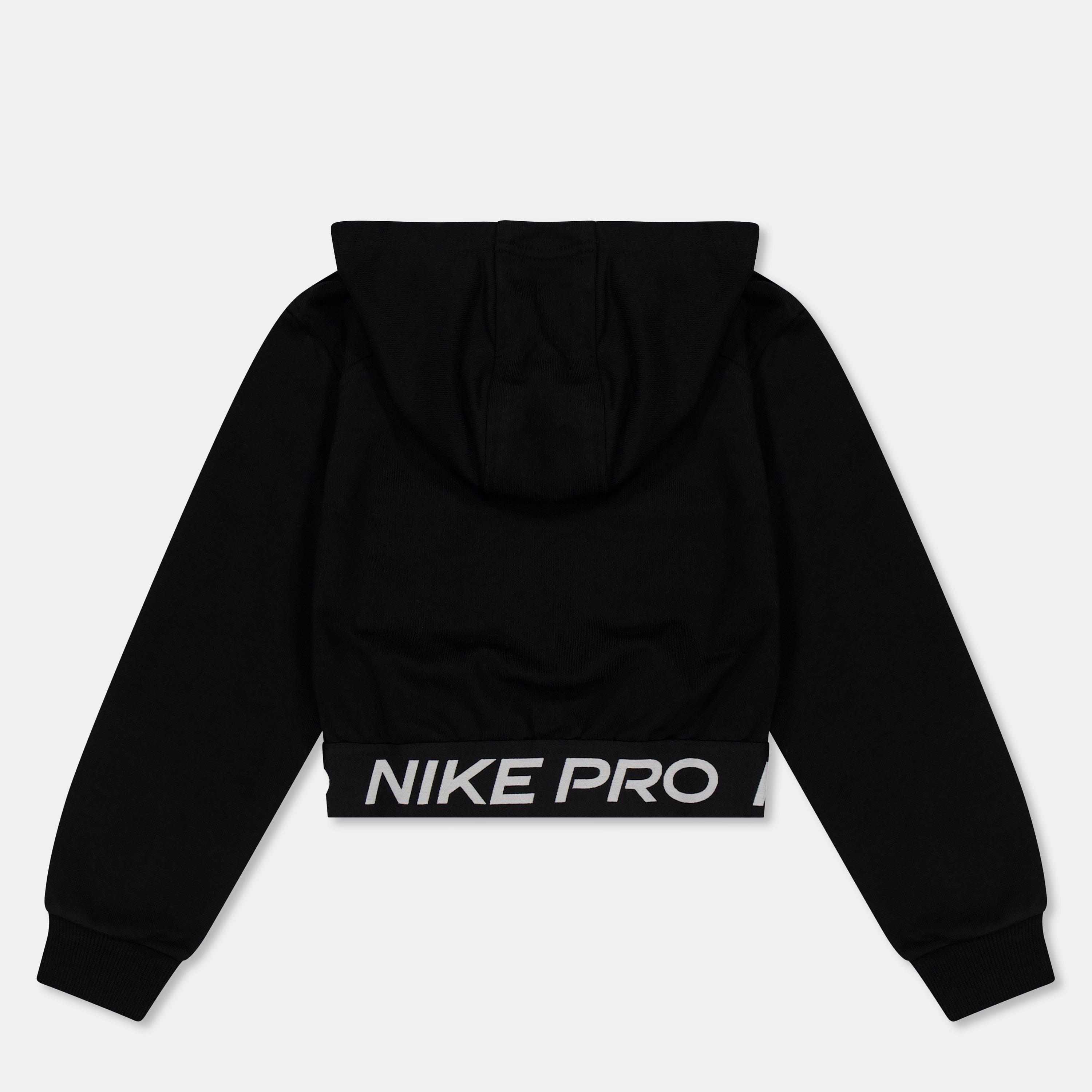 Preto - Nike - Pro Dri-FIT Full Zip Hoodie Juniors - 2