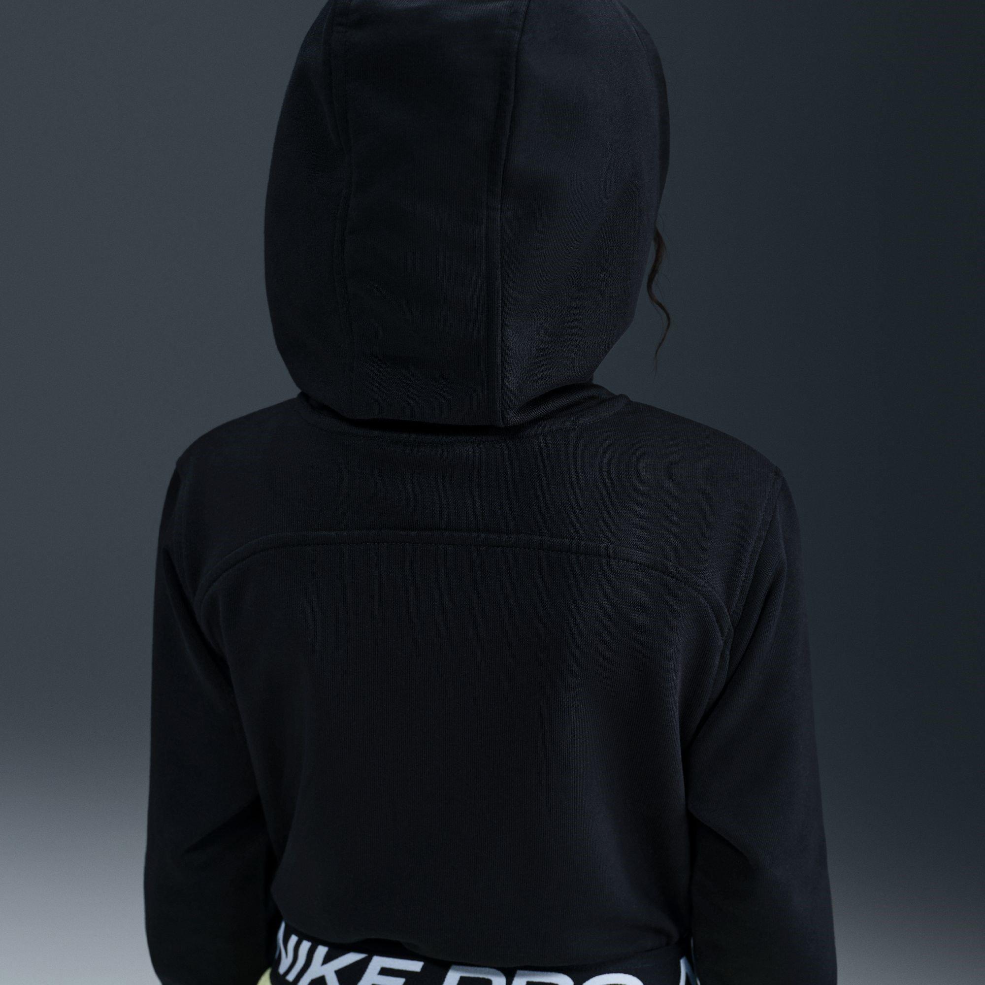Preto - Nike - Pro Dri-FIT Full Zip Hoodie Juniors - 9