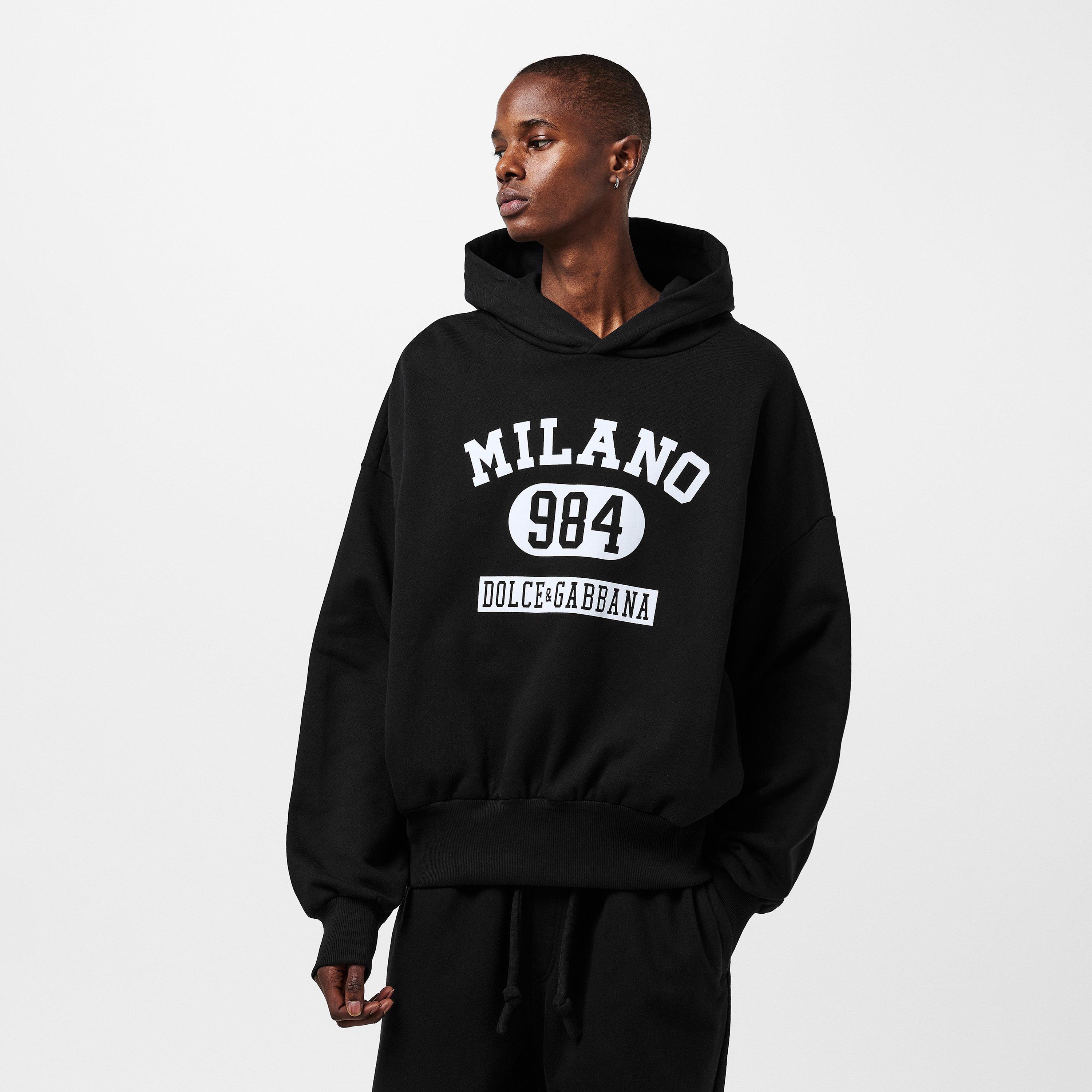 Nero - Dolce and Gabbana - Men's Over the Head Hoodie - 3
