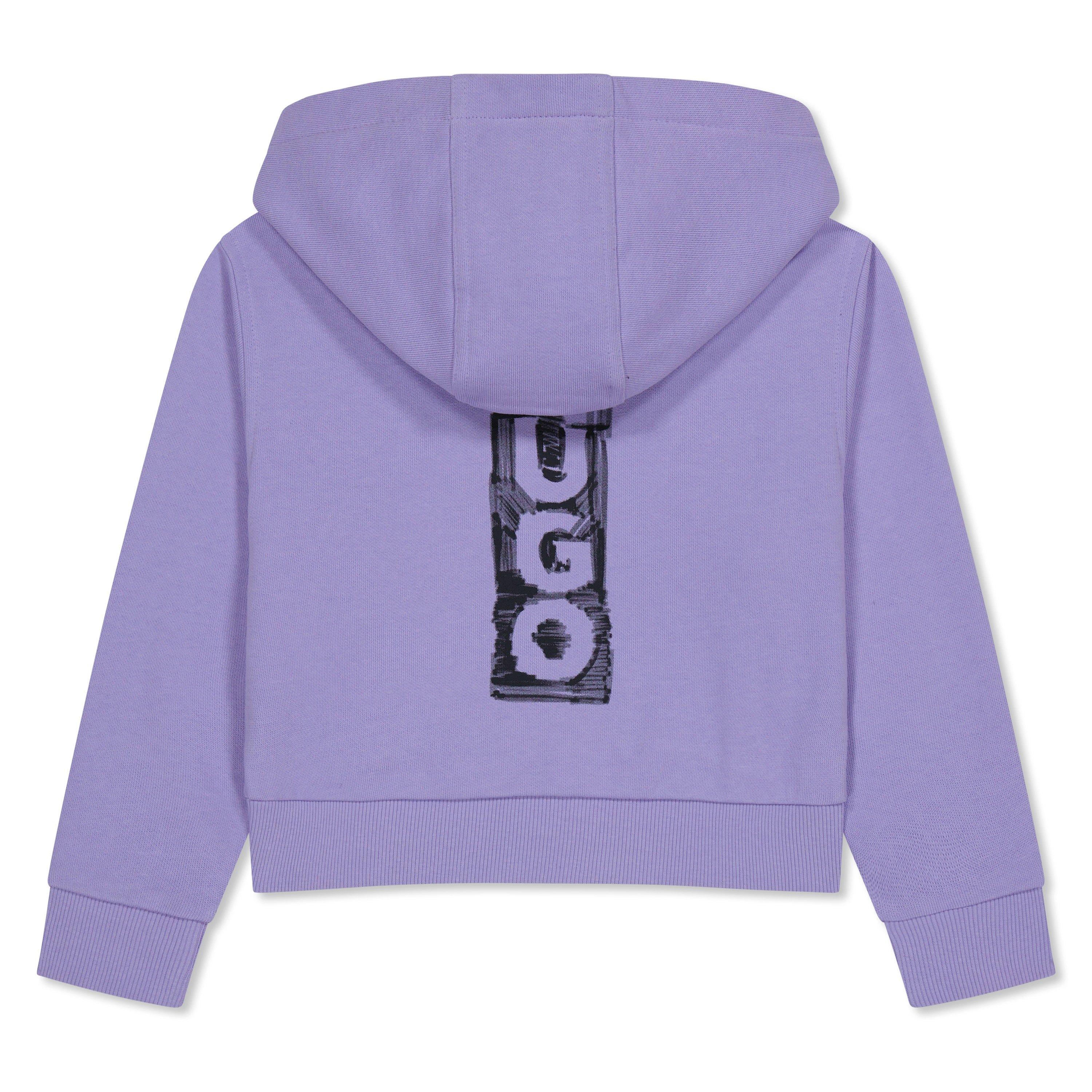 Lilla 925 - Hugo - Zipped Logo Hoodie Junior Girls - 5