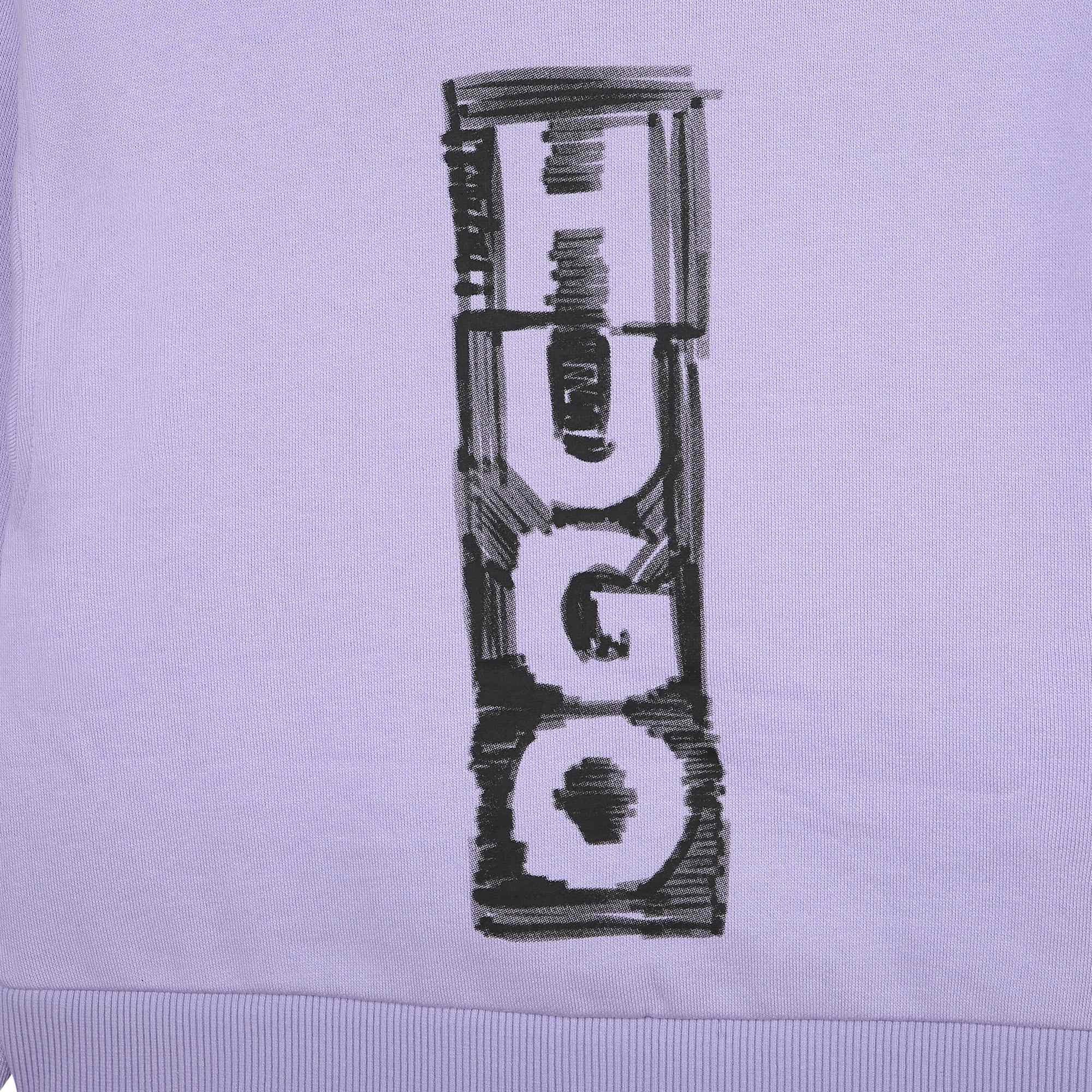 Lilla 925 - Hugo - Zipped Logo Hoodie Junior Girls - 6