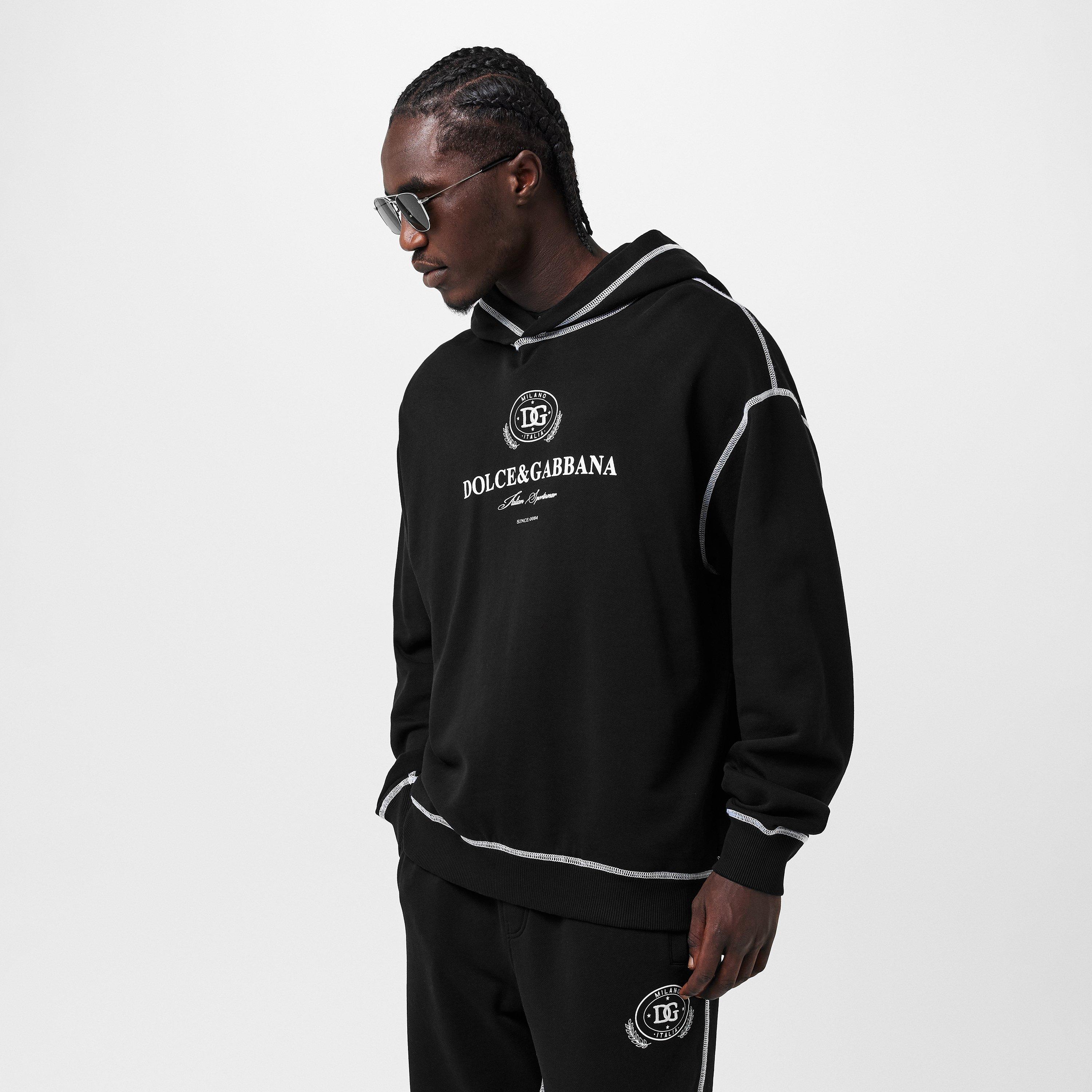 N0000 Nero - Dolce and Gabbana - Men's Over the Head Hoodie - 3