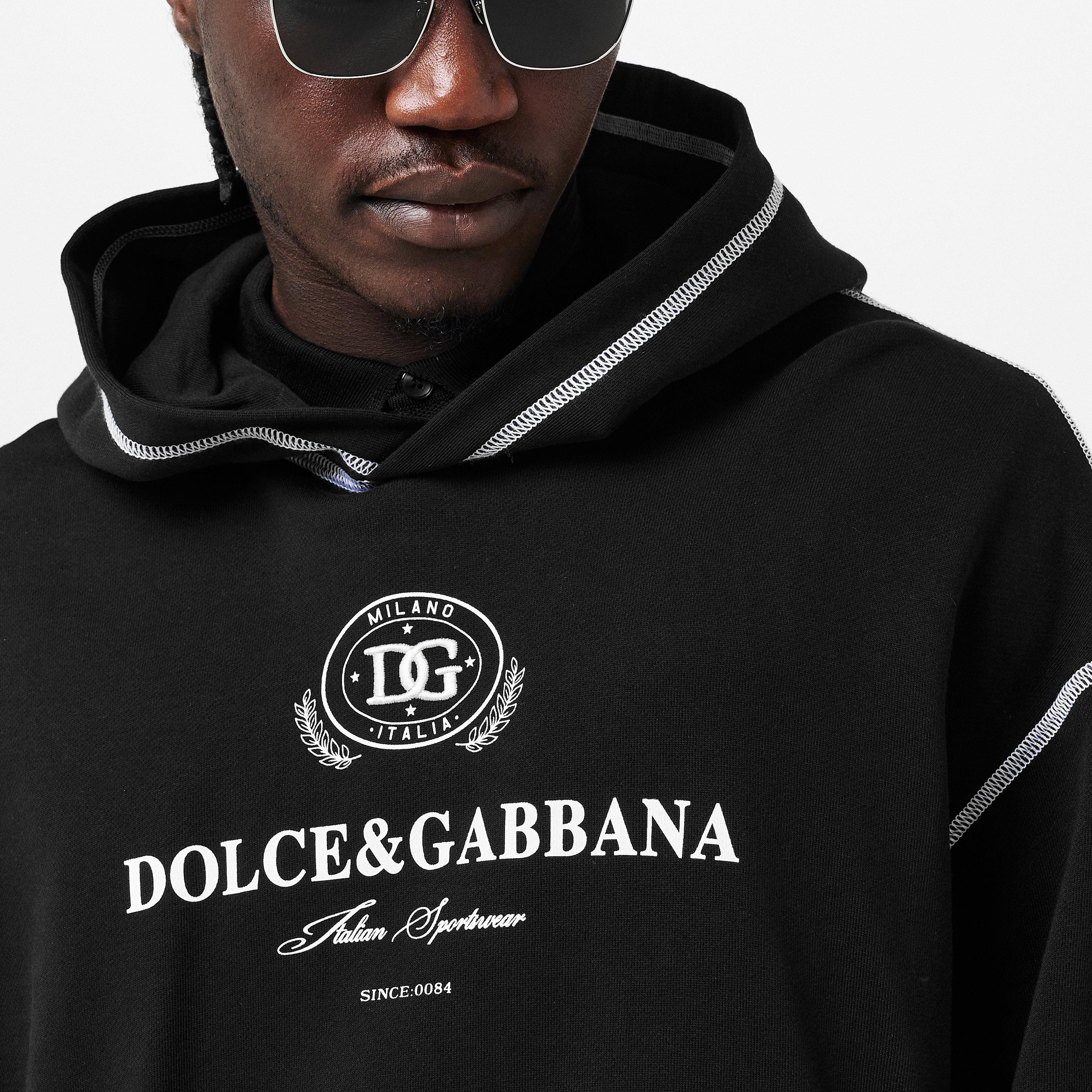 N0000 Nero - Dolce and Gabbana - Men's Over the Head Hoodie - 5