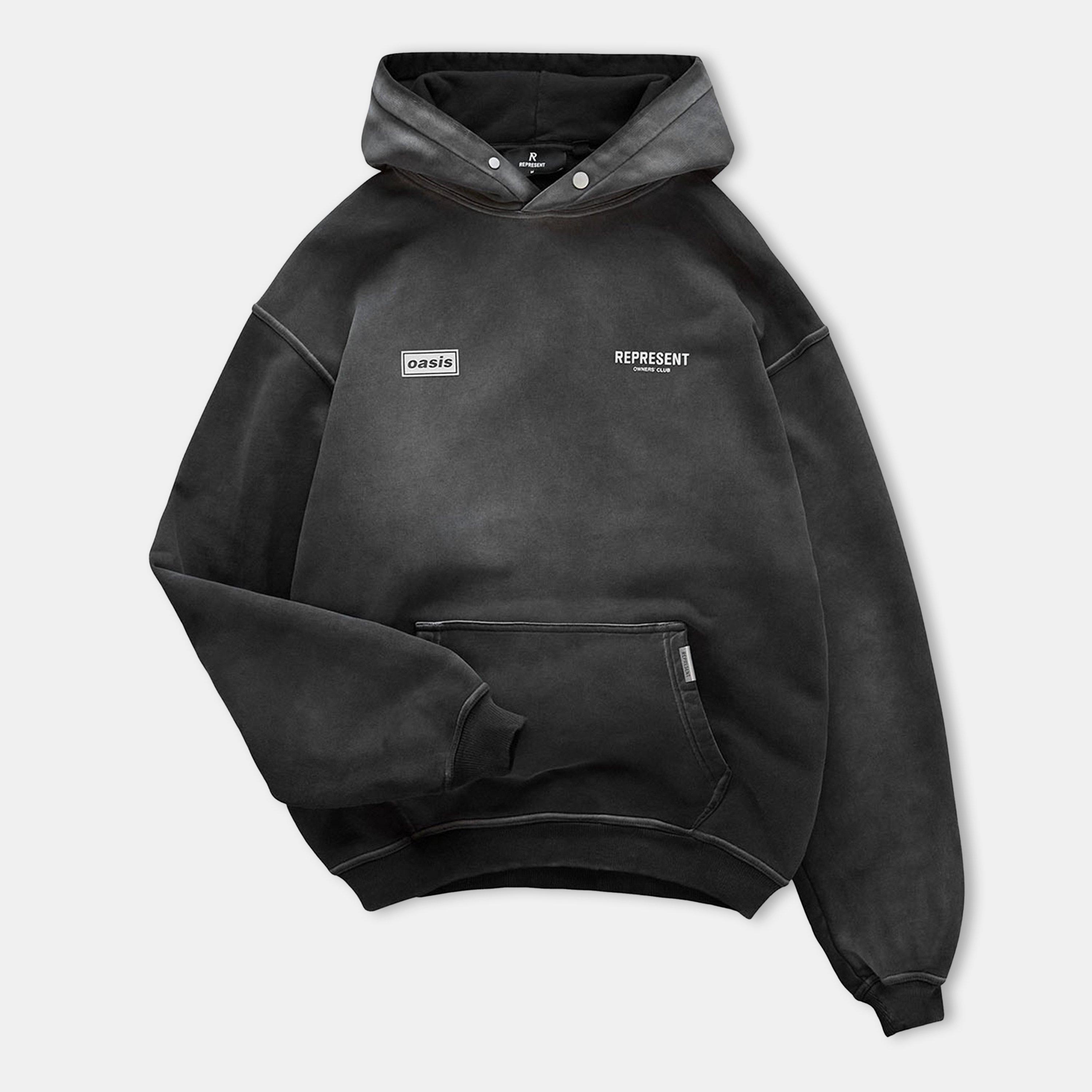 Stained Black - Represent - Men's Oasis Maine Road Limited Edition Hoodie - 2