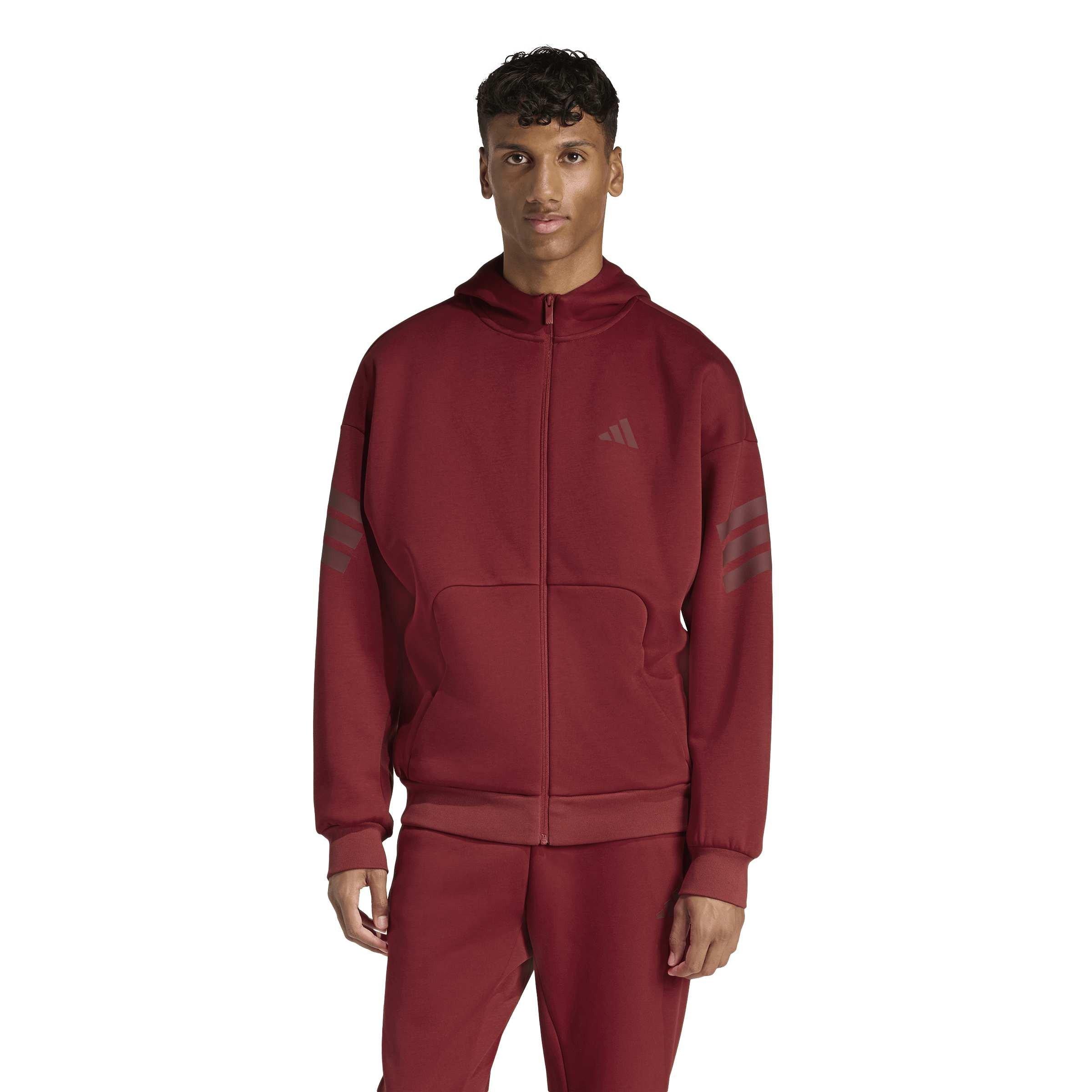 Maroon activo. - adidas - Adidas M Fi 3S Fz Sn99 - 2