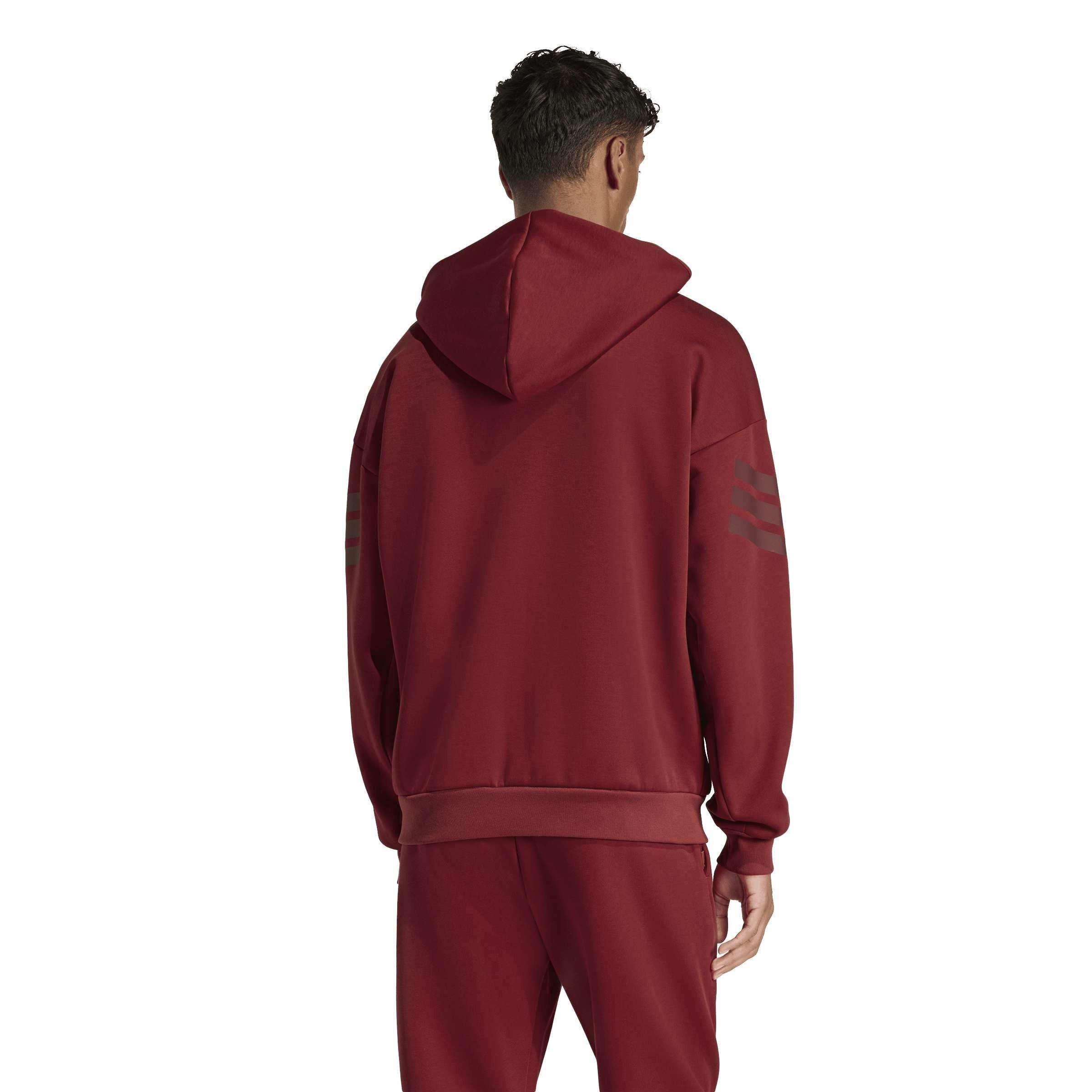 Maroon activo. - adidas - Adidas M Fi 3S Fz Sn99 - 3