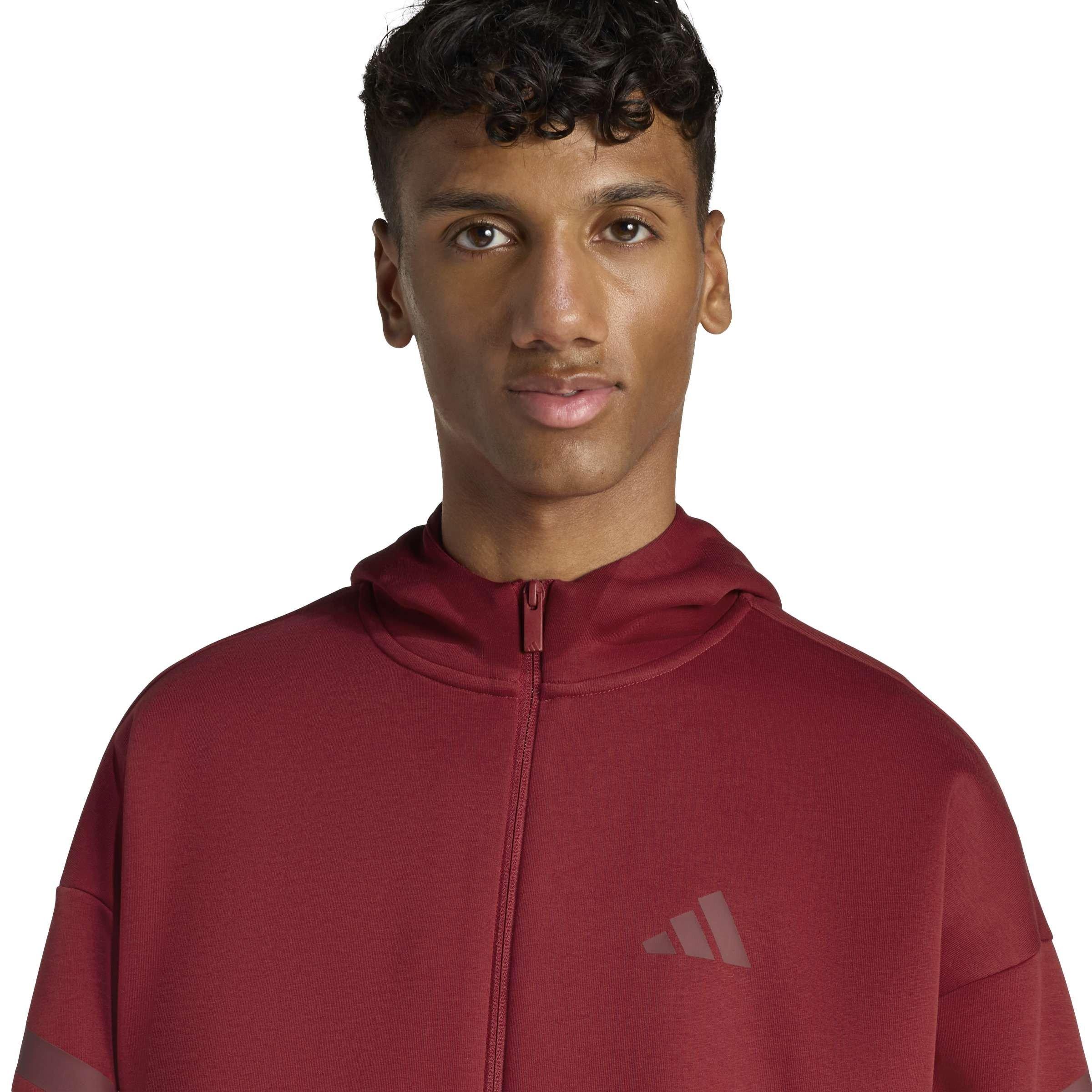 Maroon activo. - adidas - Adidas M Fi 3S Fz Sn99 - 4