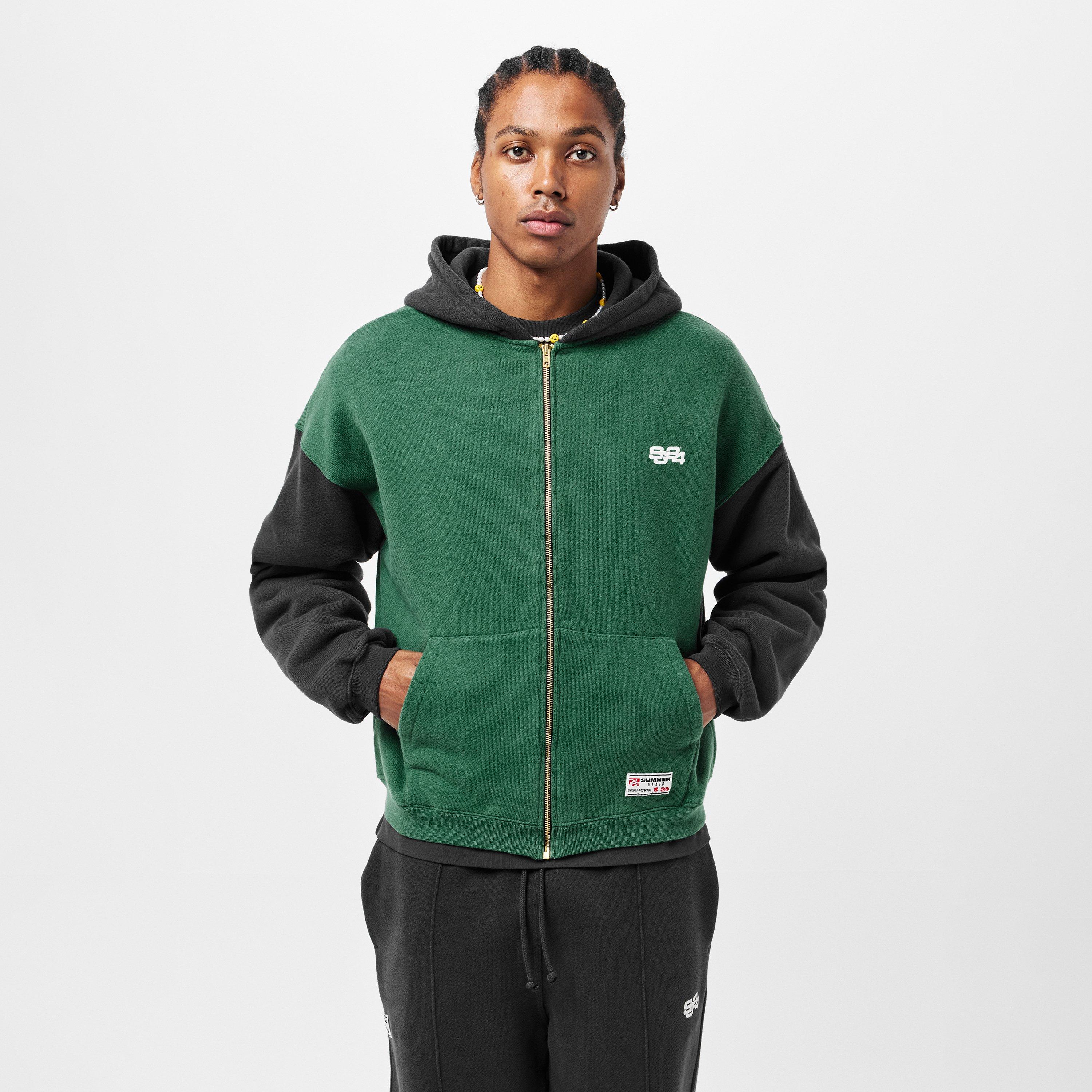 Hunter Green - Summer Games - Men's Zip Hoodie - 3