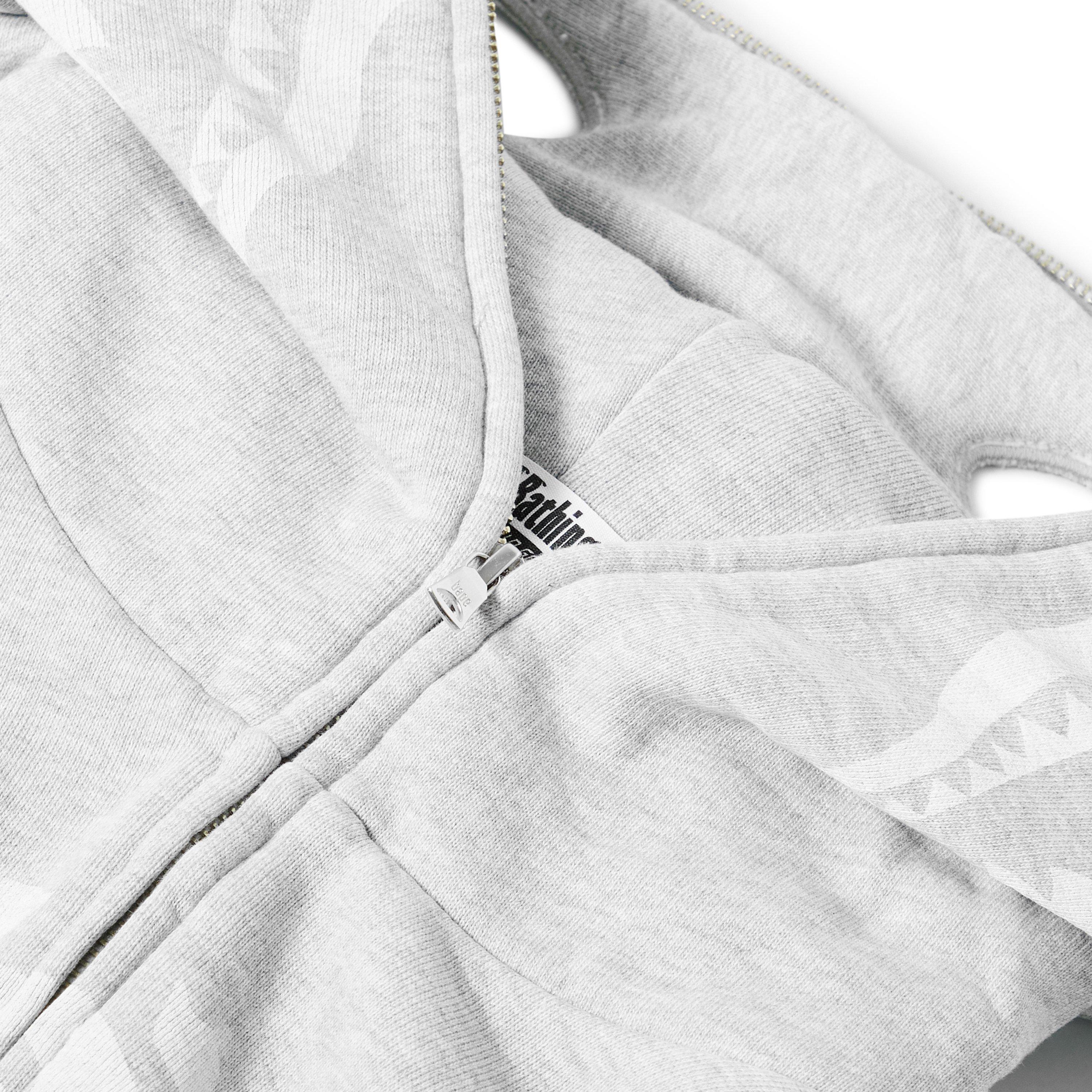 Grey - A Bathing Ape - Bape Skel Zip Hood Sn54 - 5