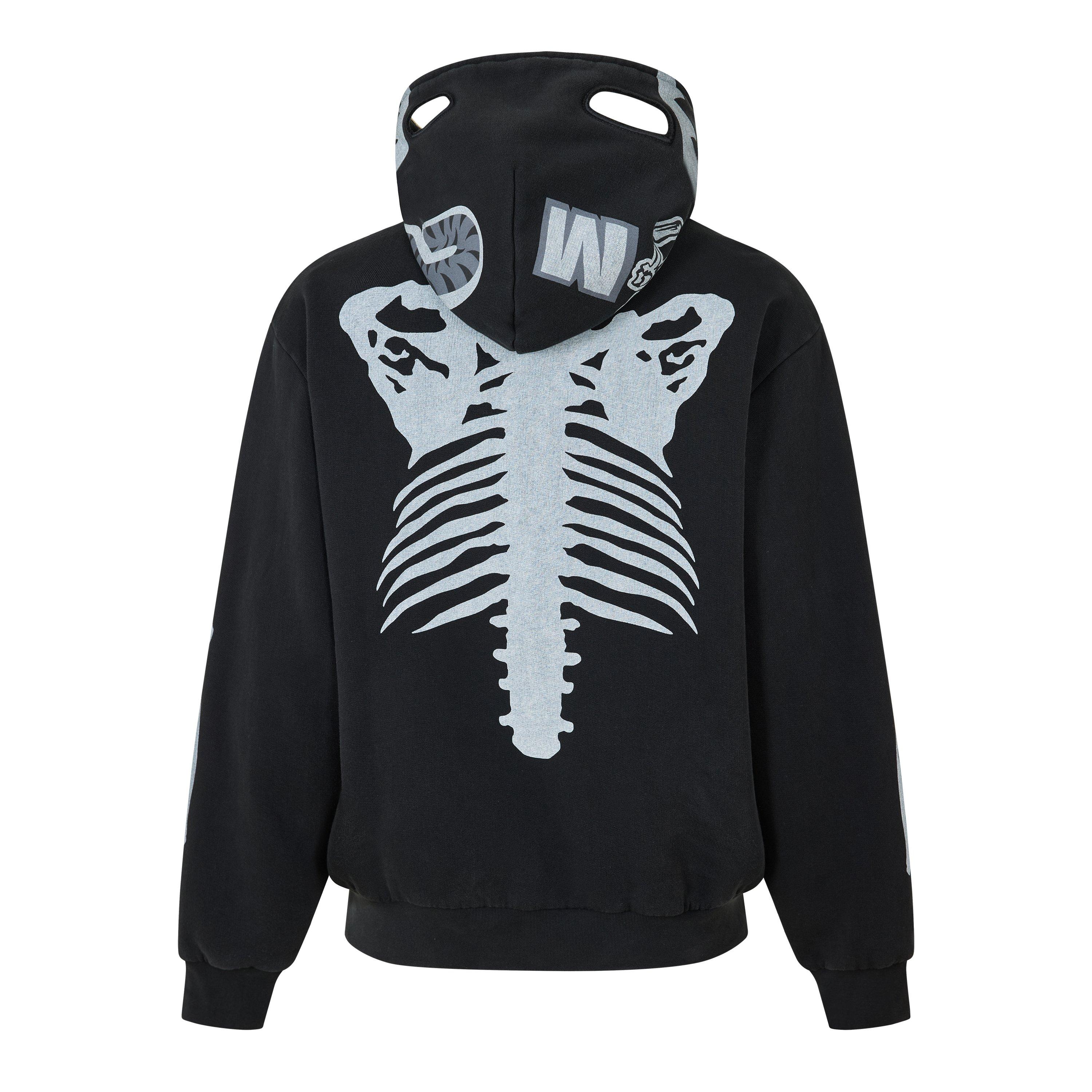 Black - A Bathing Ape - Bape Skel Zip Hood Sn54 - 2