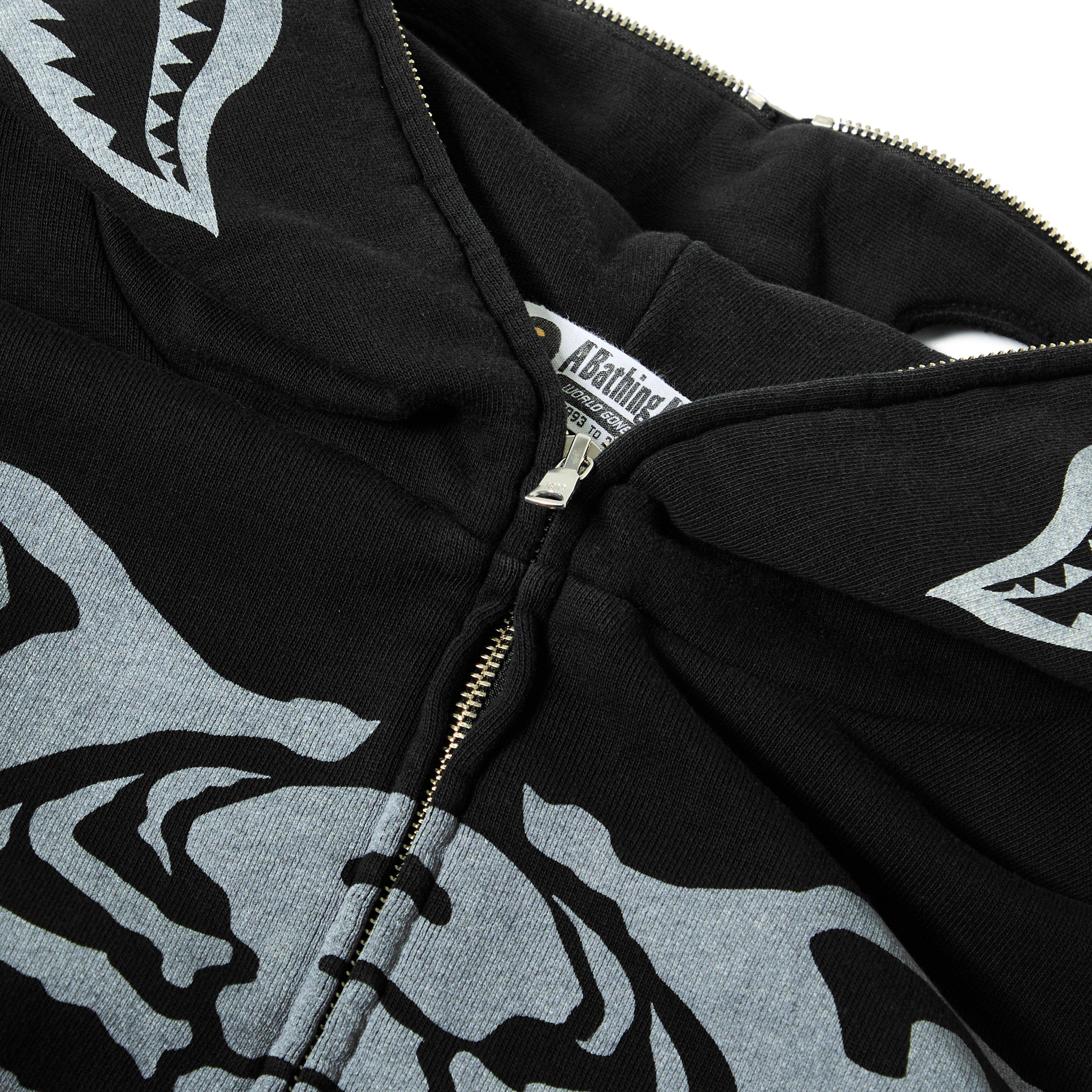Black - A Bathing Ape - Bape Skel Zip Hood Sn54 - 3