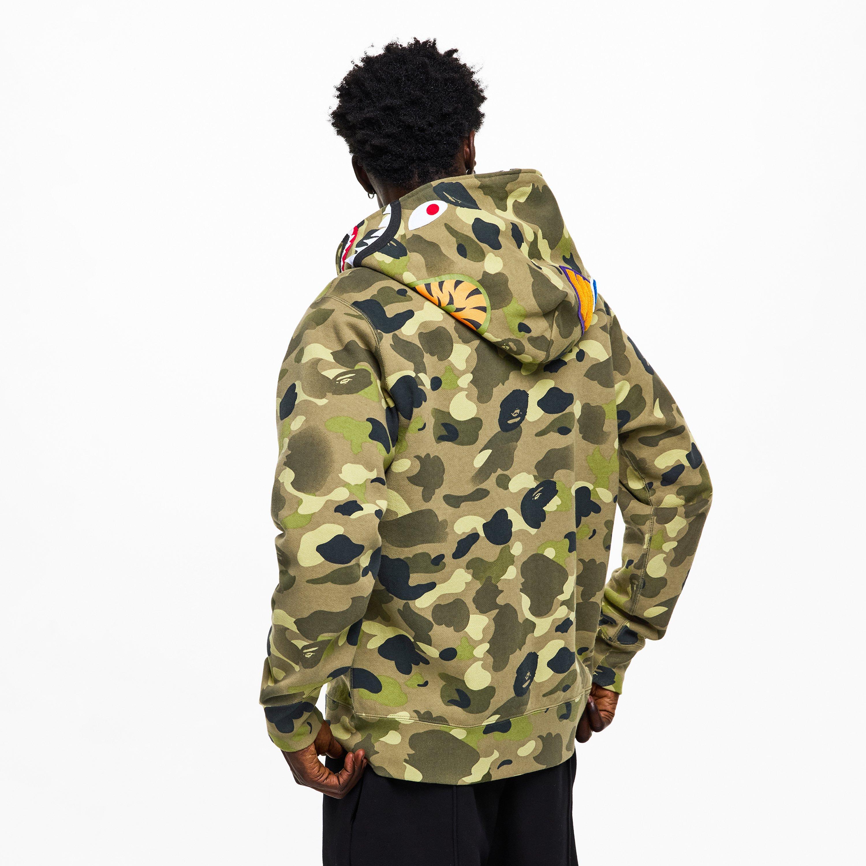 Green - A Bathing Ape - Bape Camo Shrk Zp Hd Sn54 - 4