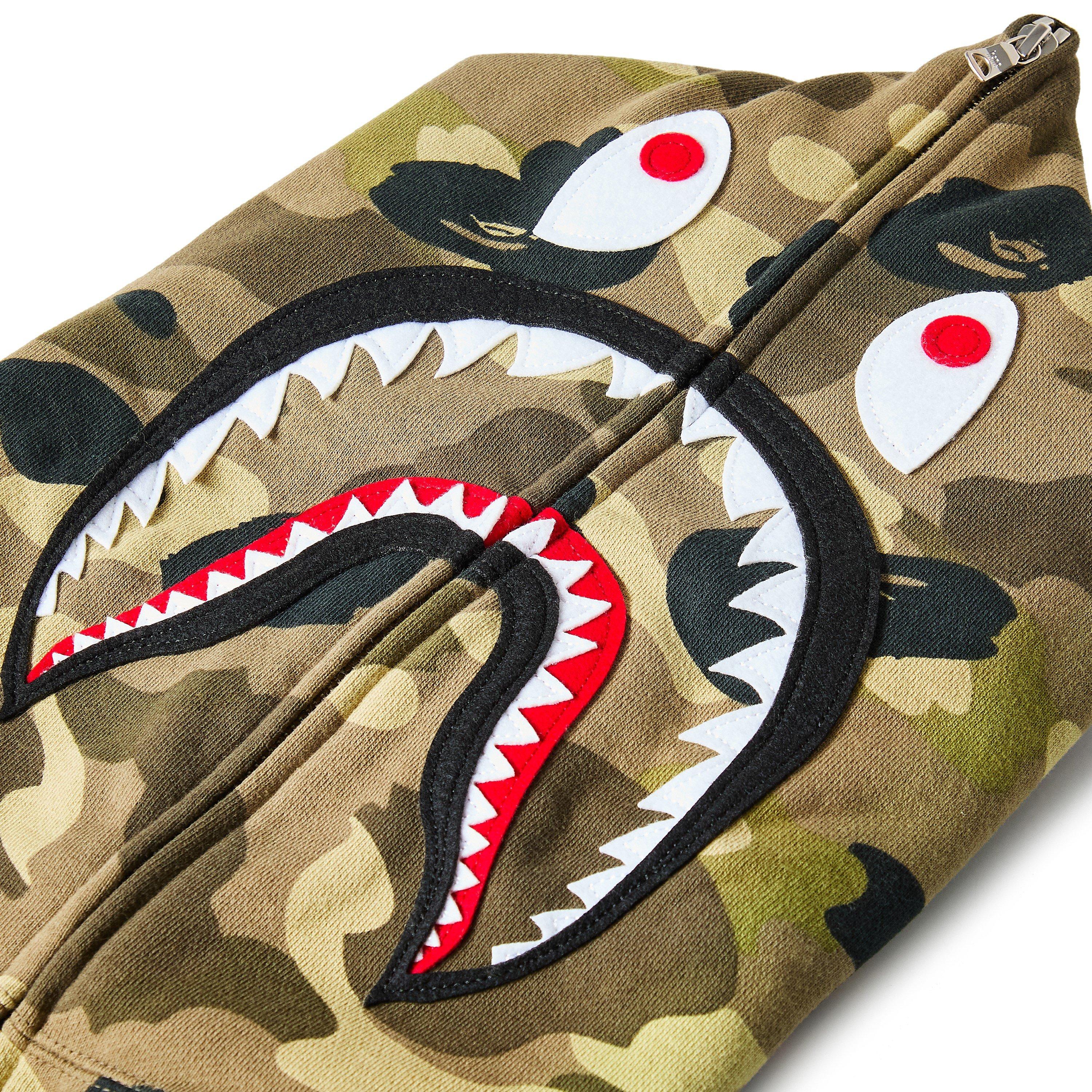 Green - A Bathing Ape - Bape Camo Shrk Zp Hd Sn54 - 5