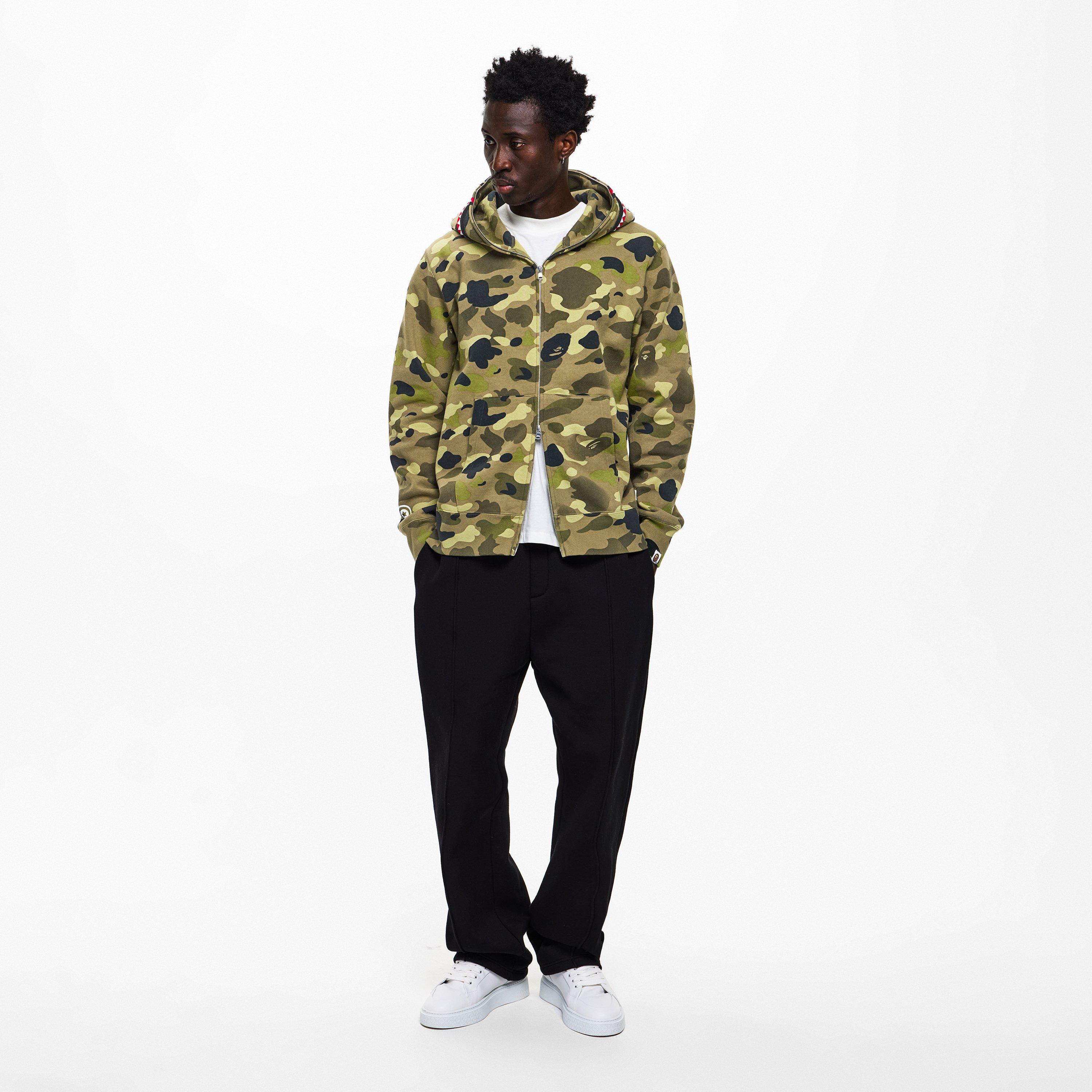 Green - A Bathing Ape - Bape Camo Shrk Zp Hd Sn54 - 6
