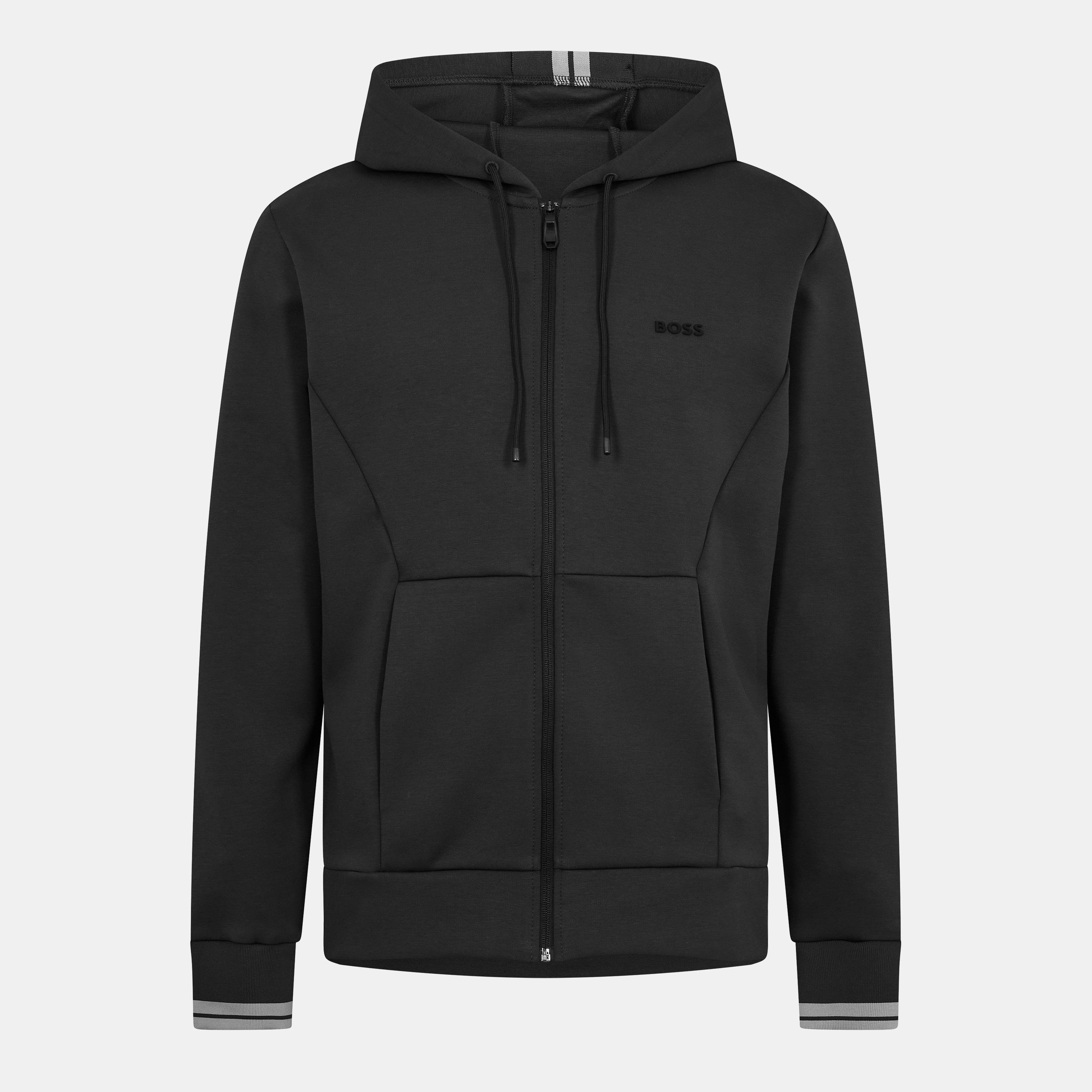 Boss Men's Zip Hoodie, Advanced Stretch - Dark Blue - XL