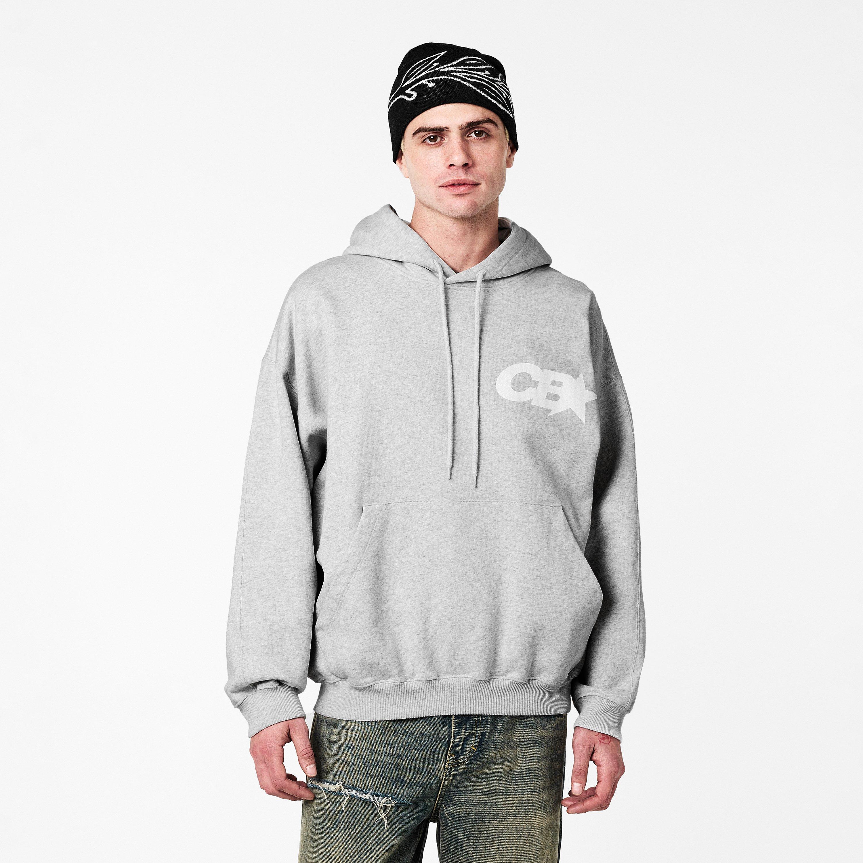 Light Grey Marl - Cole Buxton - Men's Star Racing Pullover Hoodie - 3