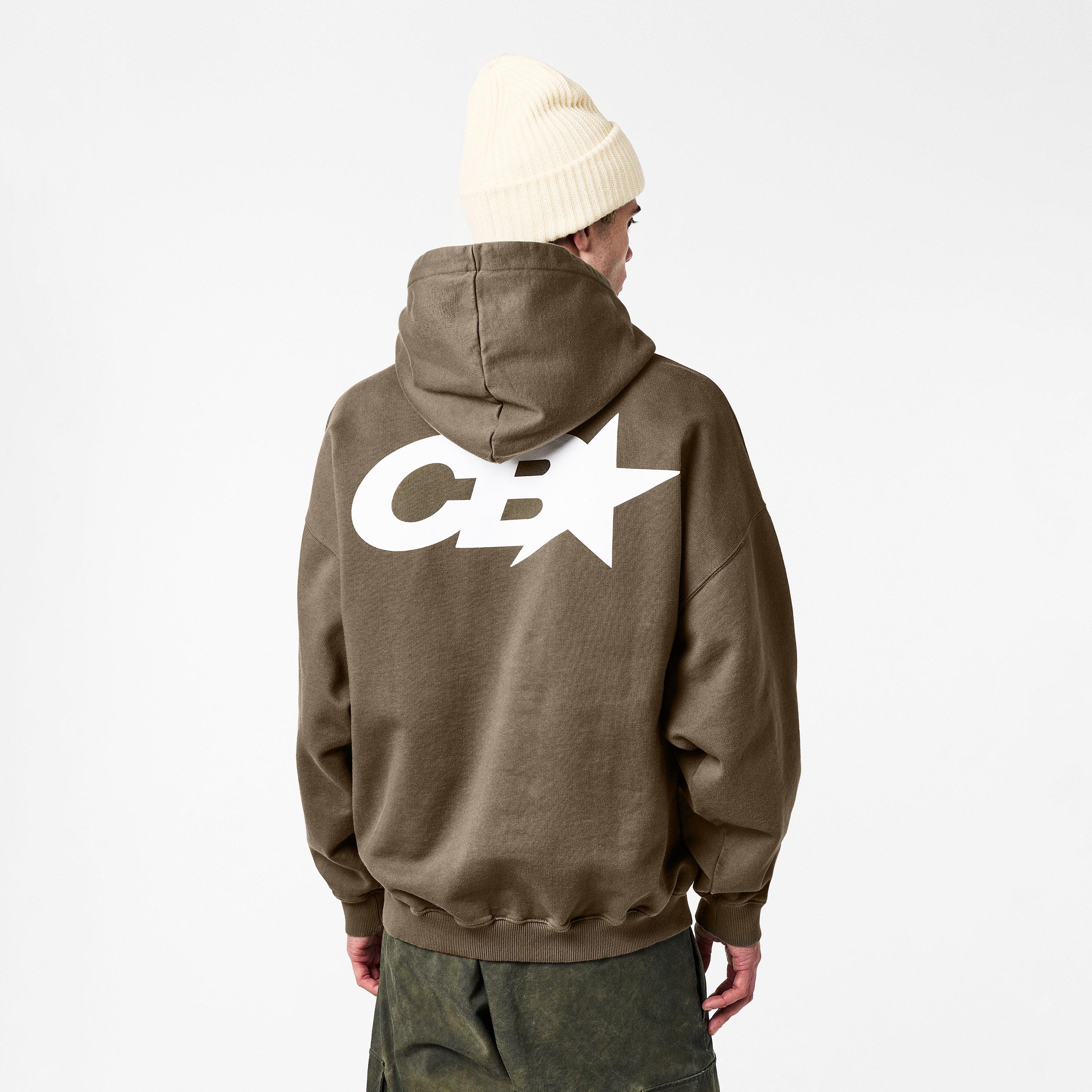 Khaki - Cole Buxton - Men's Star Racing Pullover Hoodie - 4