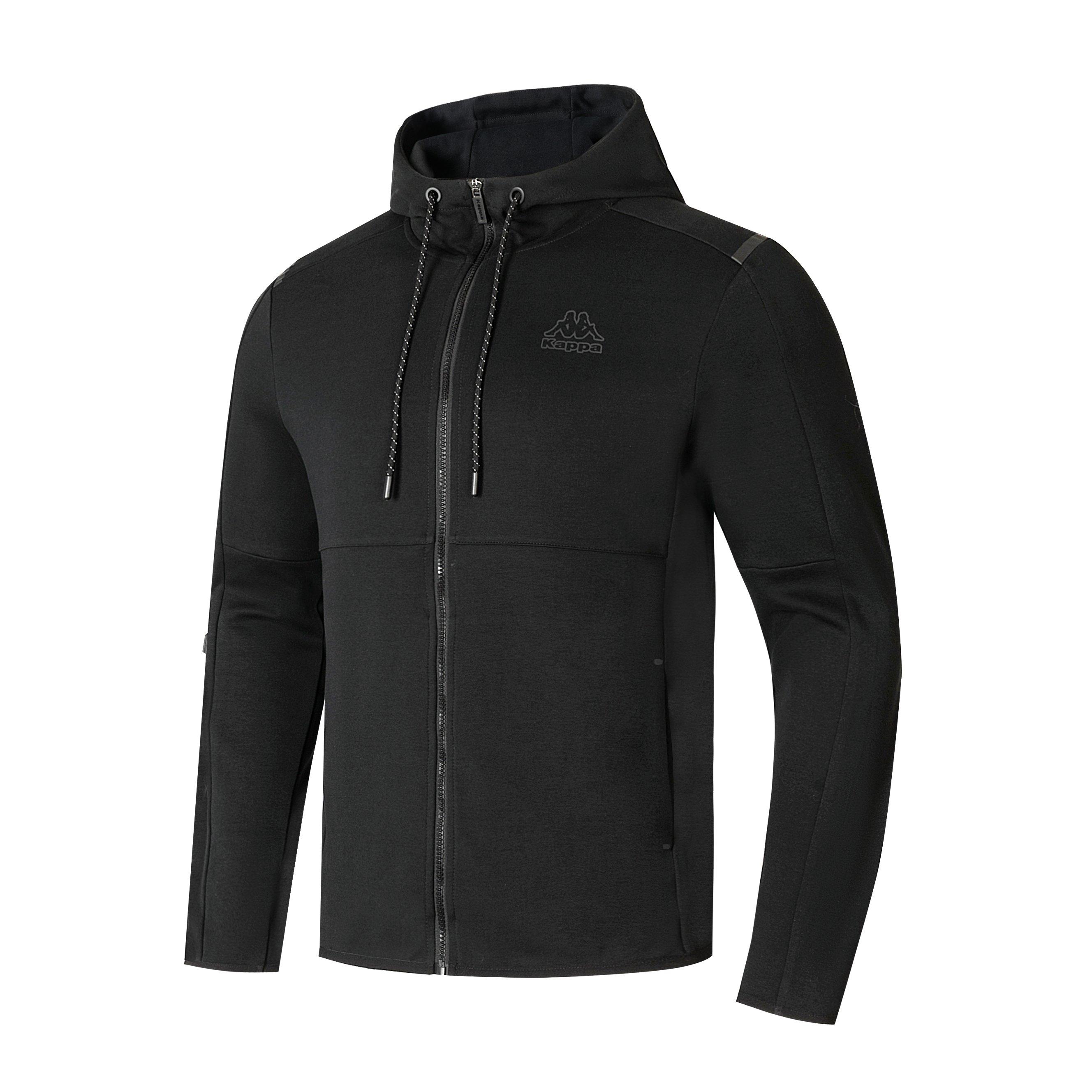Crna - Kappa - Tech FL Full Zip Mens Hoody - 2