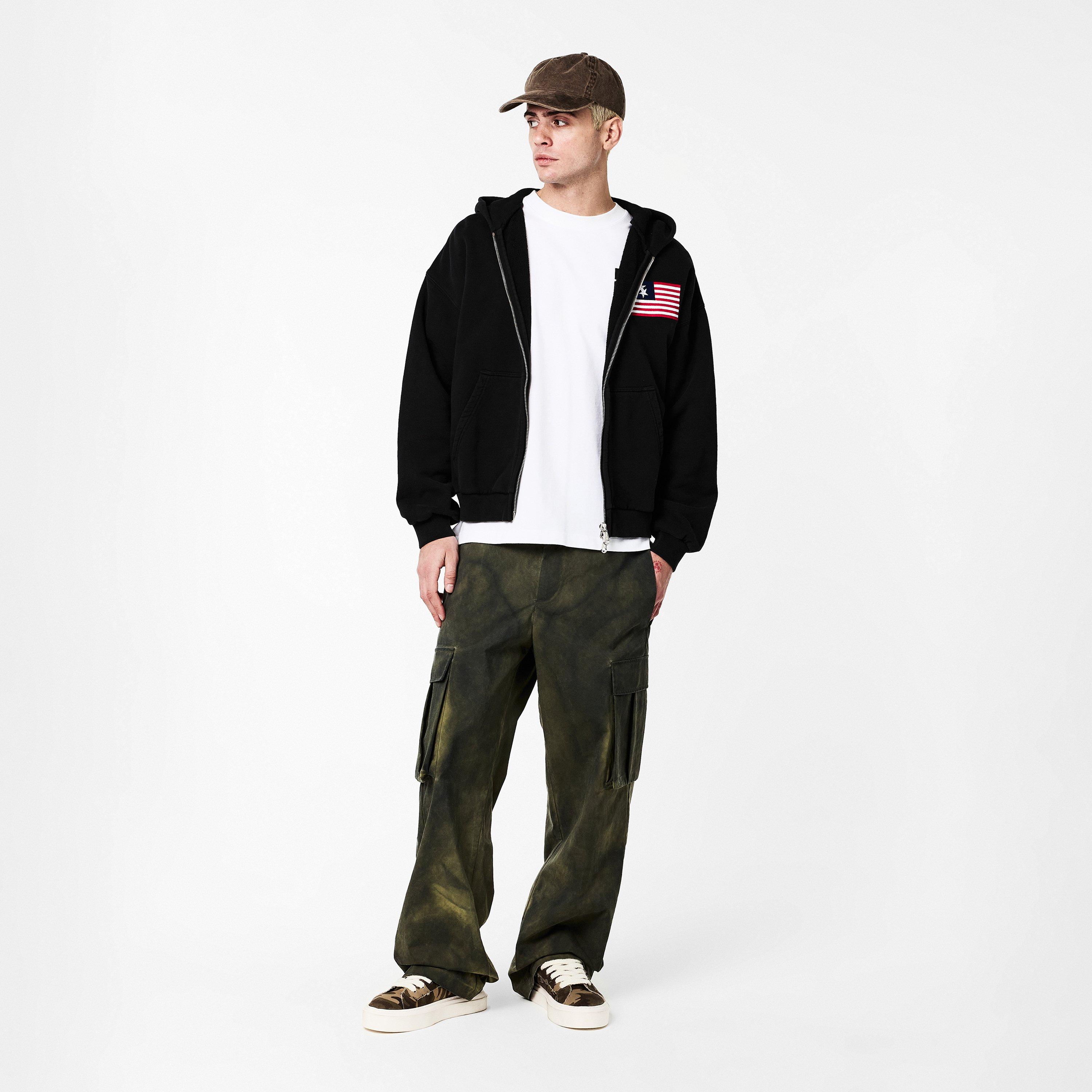 Vintage Black - Cole Buxton - Men's Star Zip Hoodie - 6