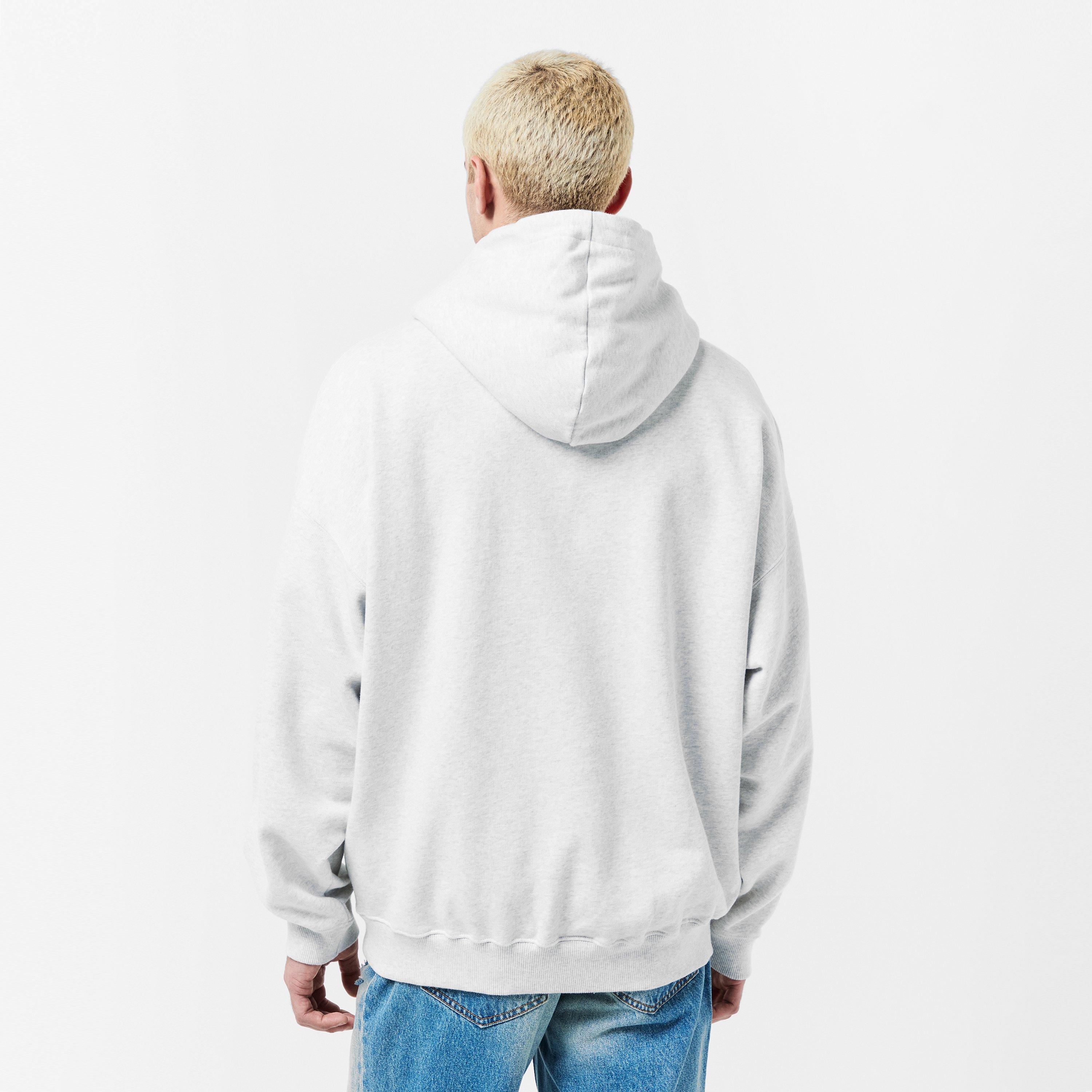 Light Grey Marl - Cole Buxton - Men's Mini Logo Pull Over Hoodie - 4