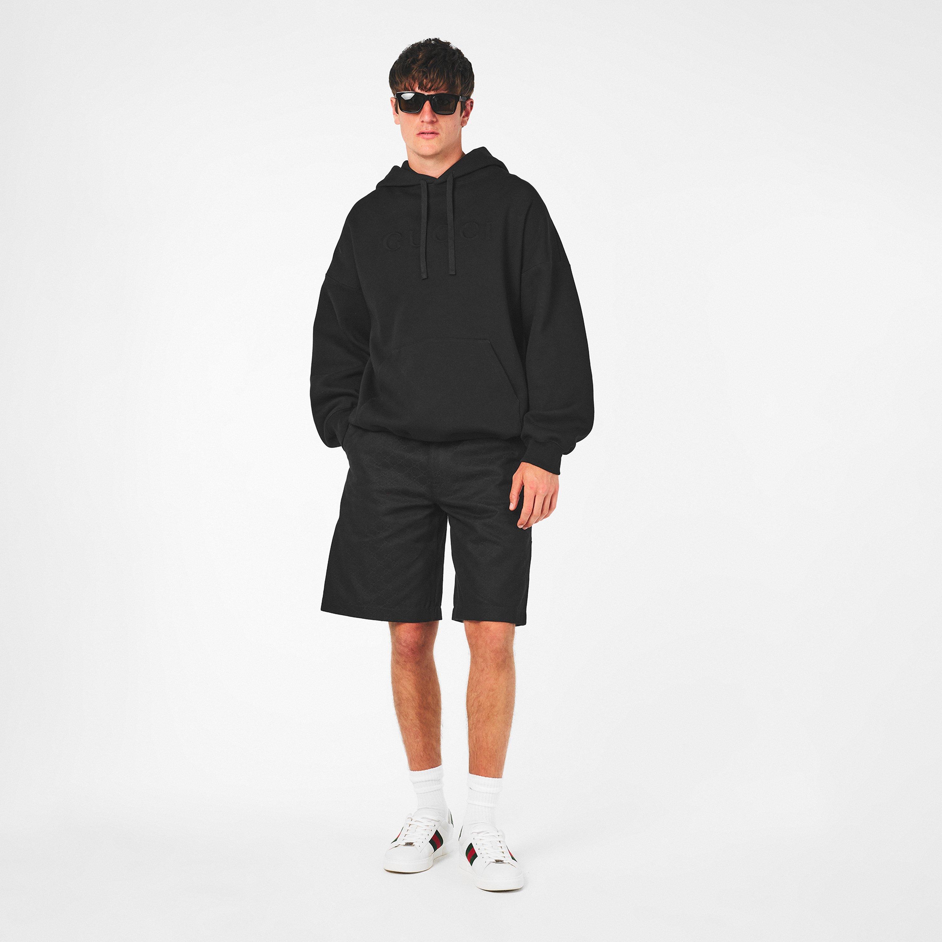 Black - Gucci - Men's Over the Head Hoodie - 6