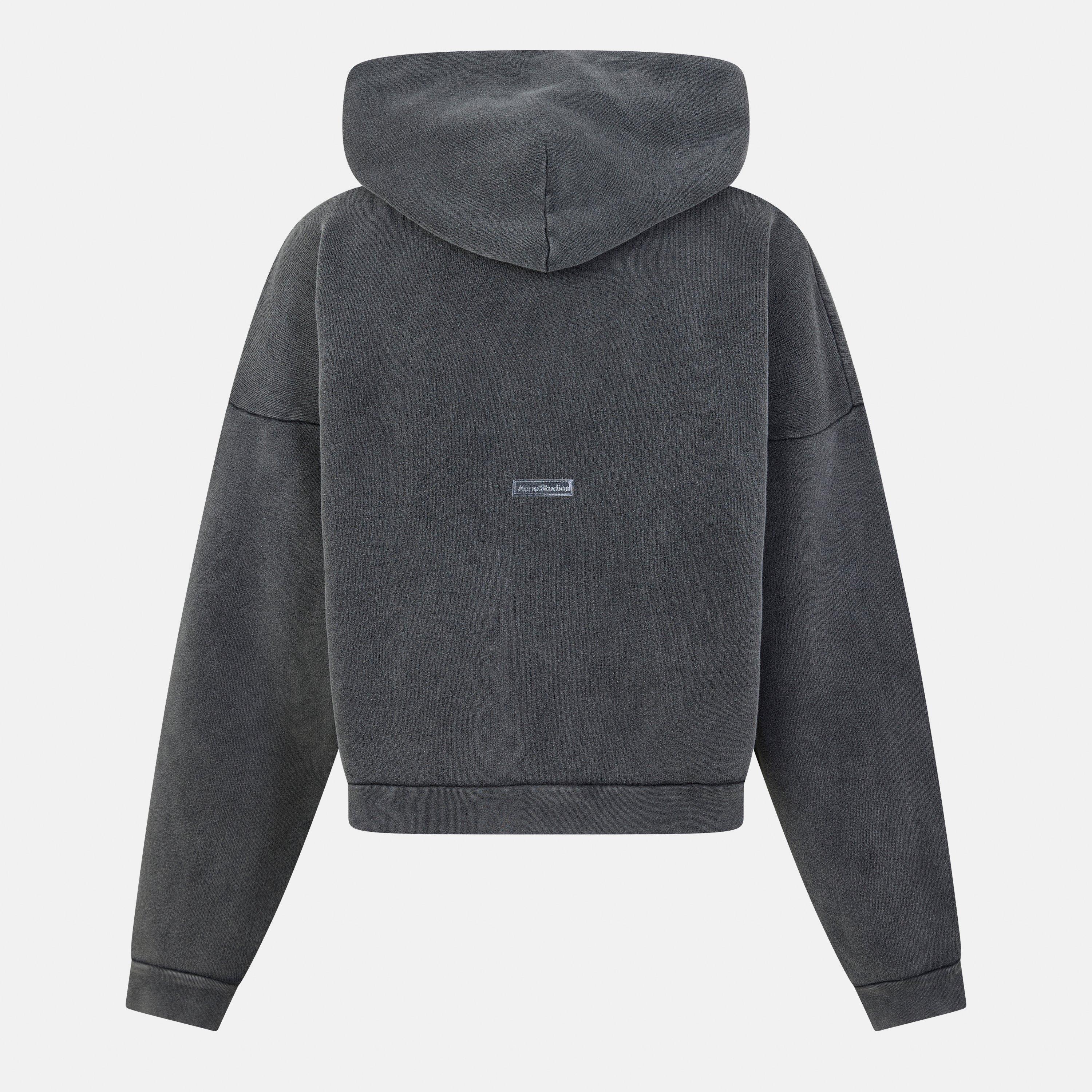 Faded Black - Acne Studios - Men's Patch Logo Hoodie - 2
