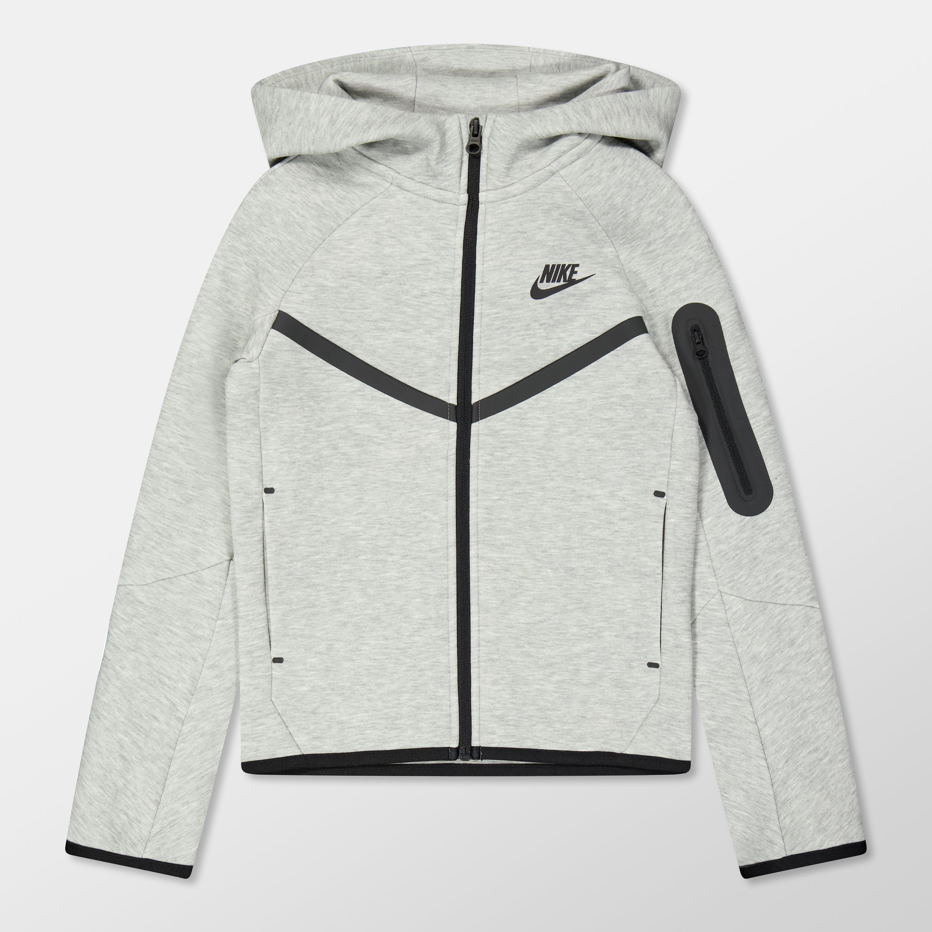 Nike Tech Fleece Hoodie Junior - Grey - Size 12-13Y - Image 3