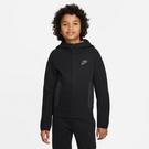Schwarz - Nike - Sportswear Tech Fleece Big Kids'  Full-Zip Hoodie - 1