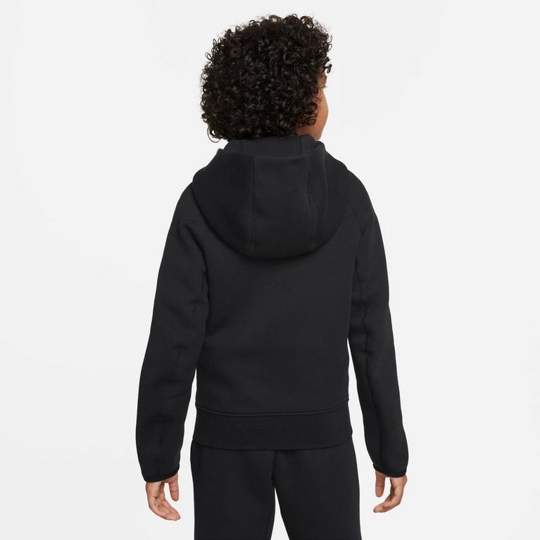 Schwarz - Nike - Sportswear Tech Fleece Big Kids'  Full-Zip Hoodie - 2