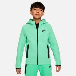Nike yellow Sportswear Tech Fleece Big Kids'  Full-Zip Hoodie