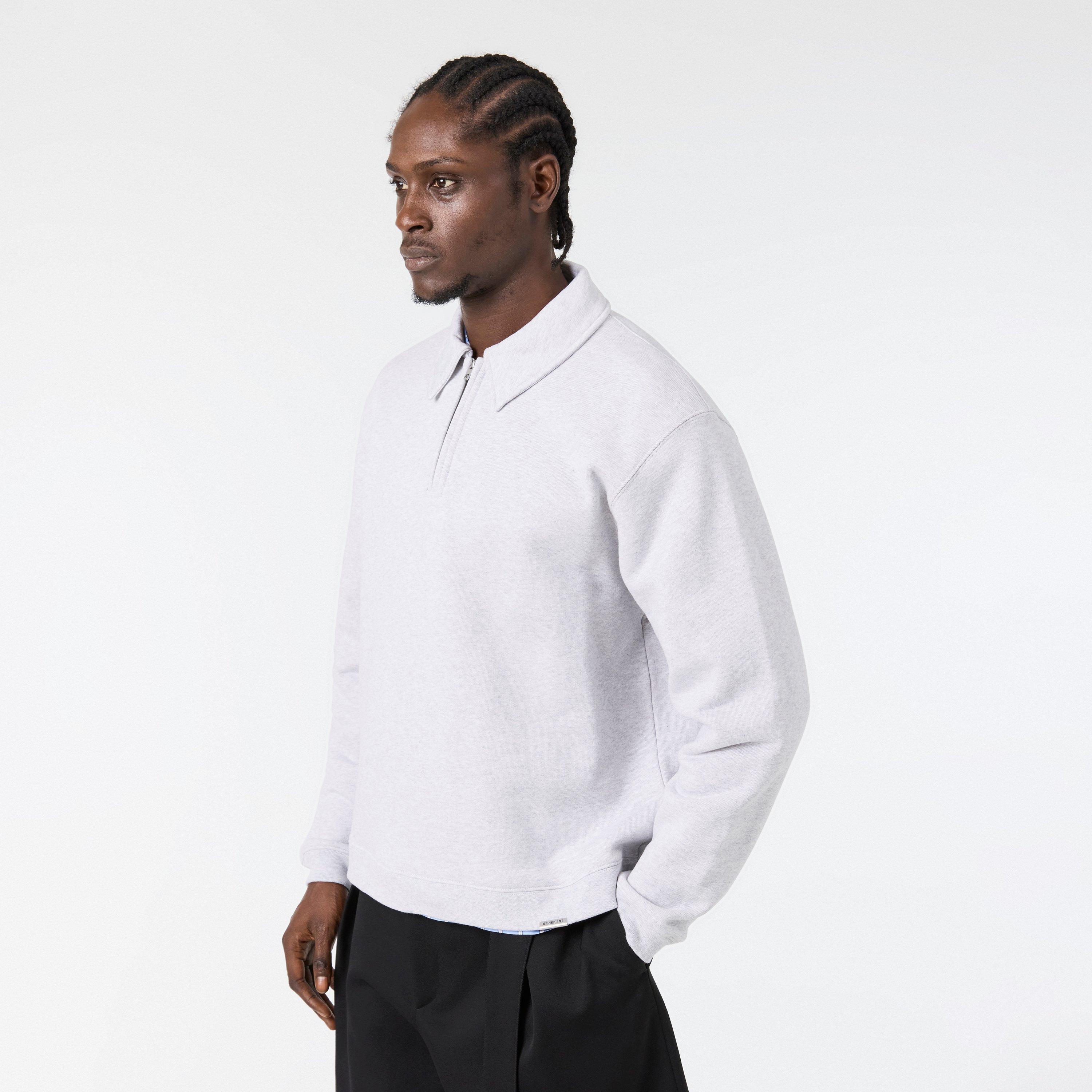 Ice Grey Marl - Represent - Men's Zip Hoodie - 3