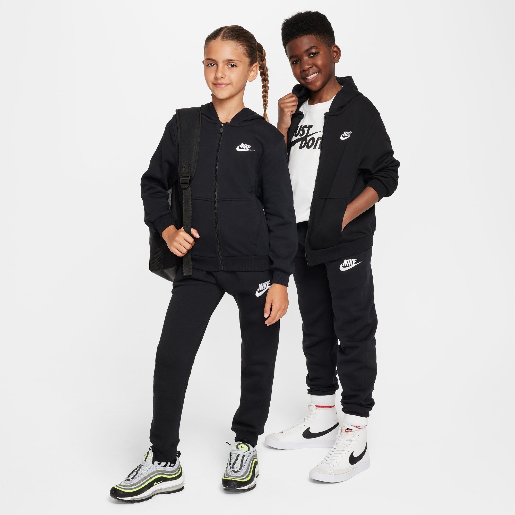Black/WHite - Nike - Nike Club Fleece Jn71 - 6