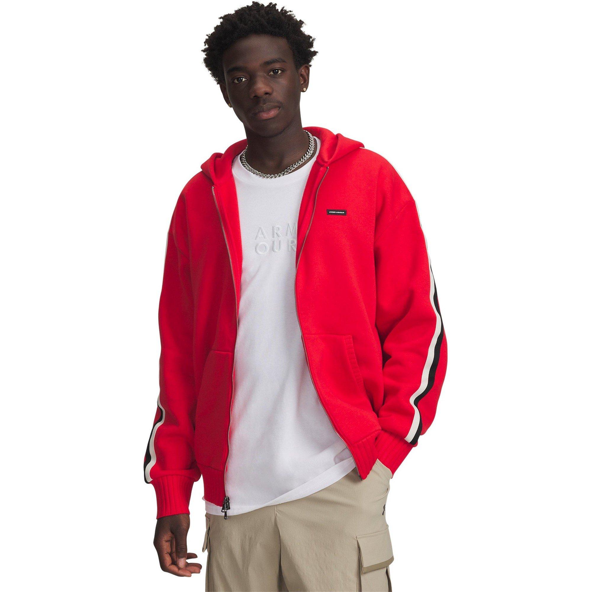 Under Armour Men's Ua Icon Heavy Rib Fz - Red - S