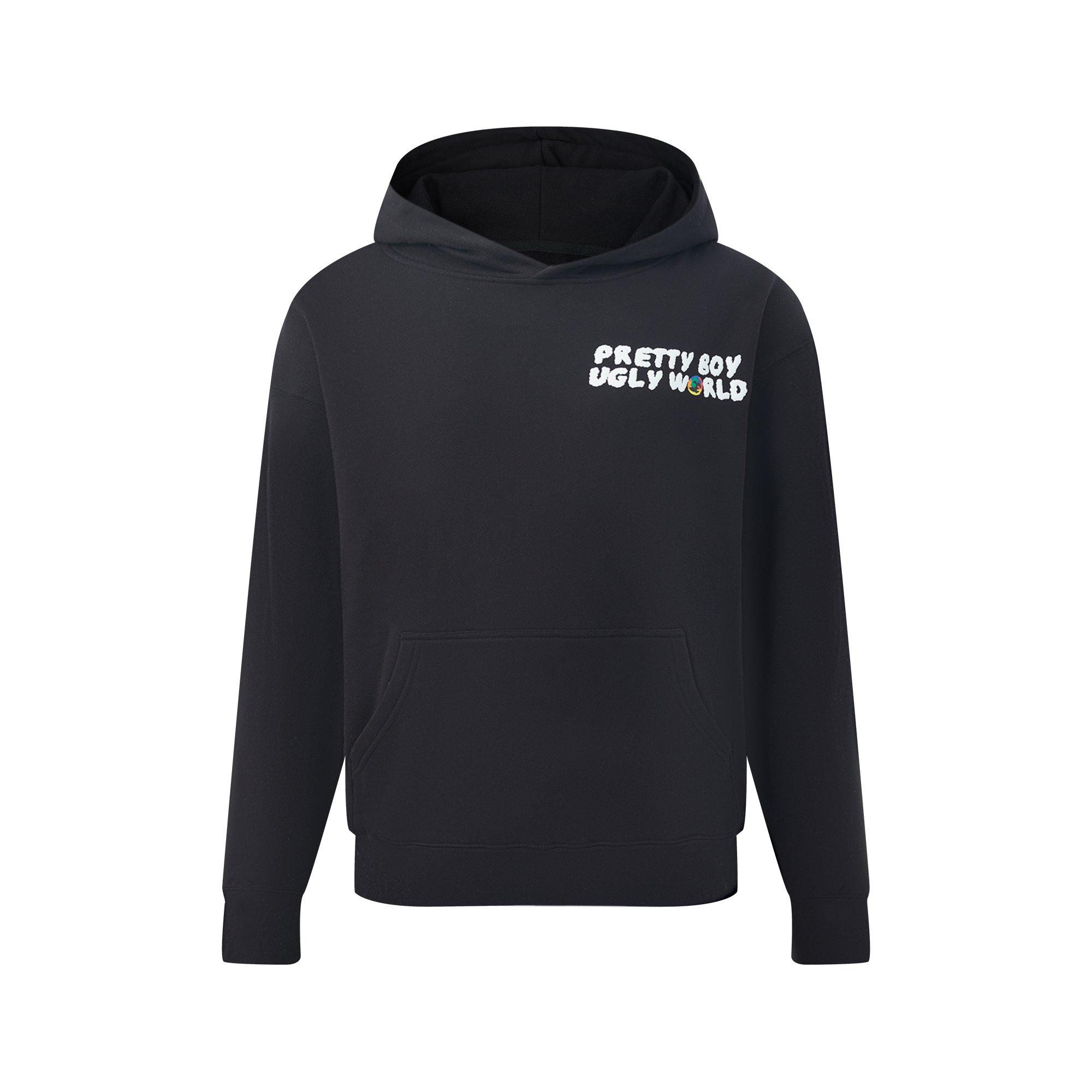 Pretty Boy Ugly World The Pretty Boy Ugly World Over the Head Hoodie Mens - Black/Multi - Small