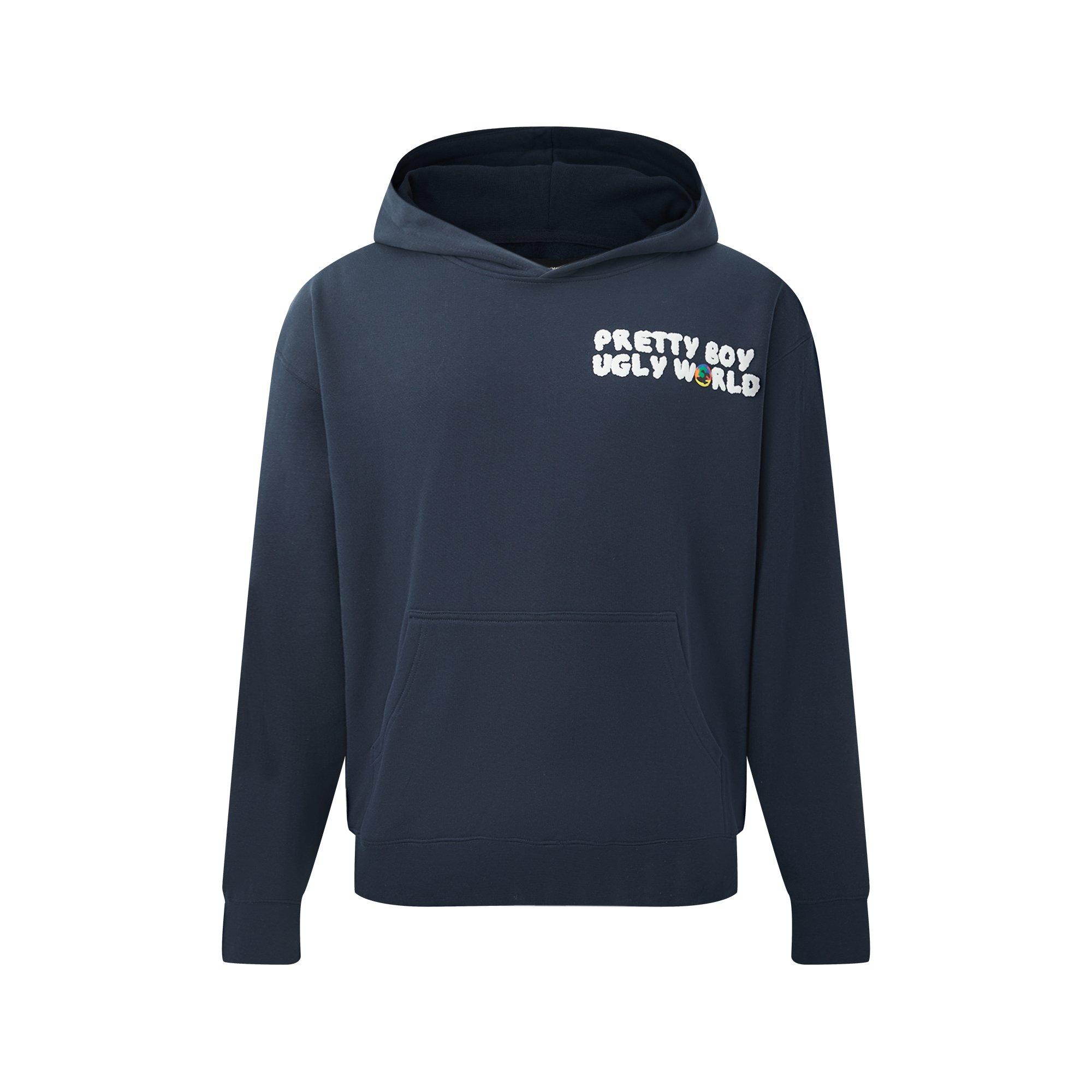 Pretty Boy Ugly World Men's The Over The Head Hoodie - Navy - Large