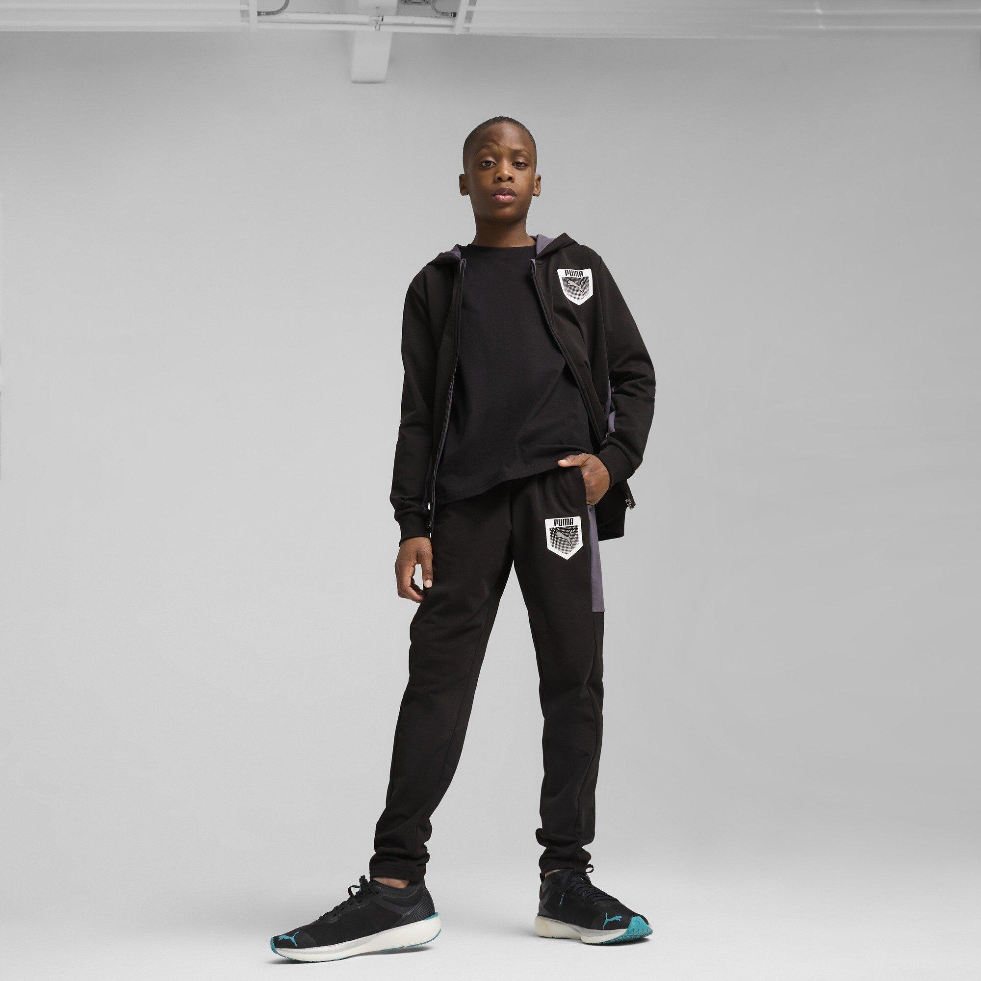 Puma Black - Puma - Unisex Kids' Active Full-Zip Hoodie - 5