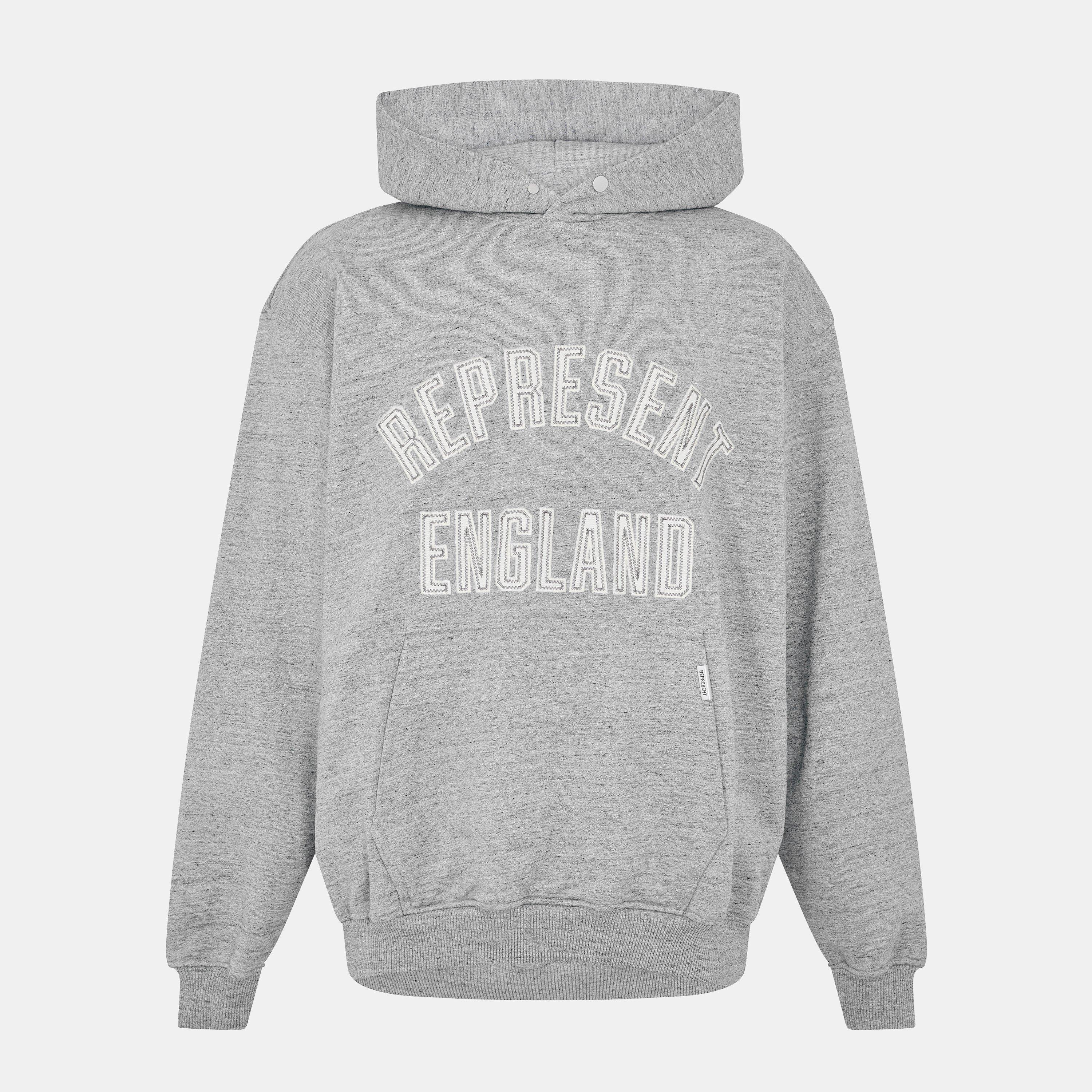 Represent Men's Relaxed Fit Pull Over Hoodie - Grey Marl - M