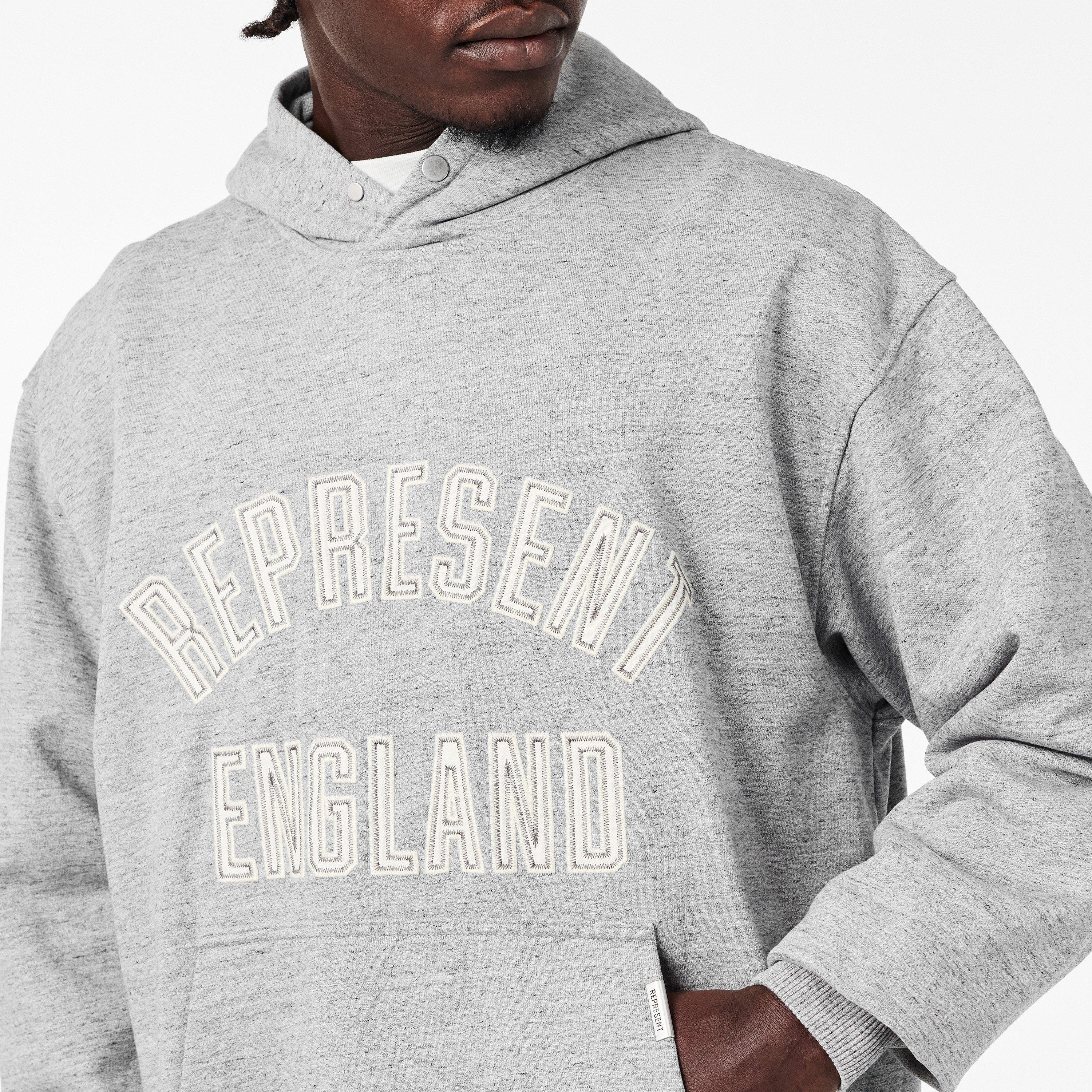 Grey Marl - Represent - Men's Over the Head Hoodie - 5