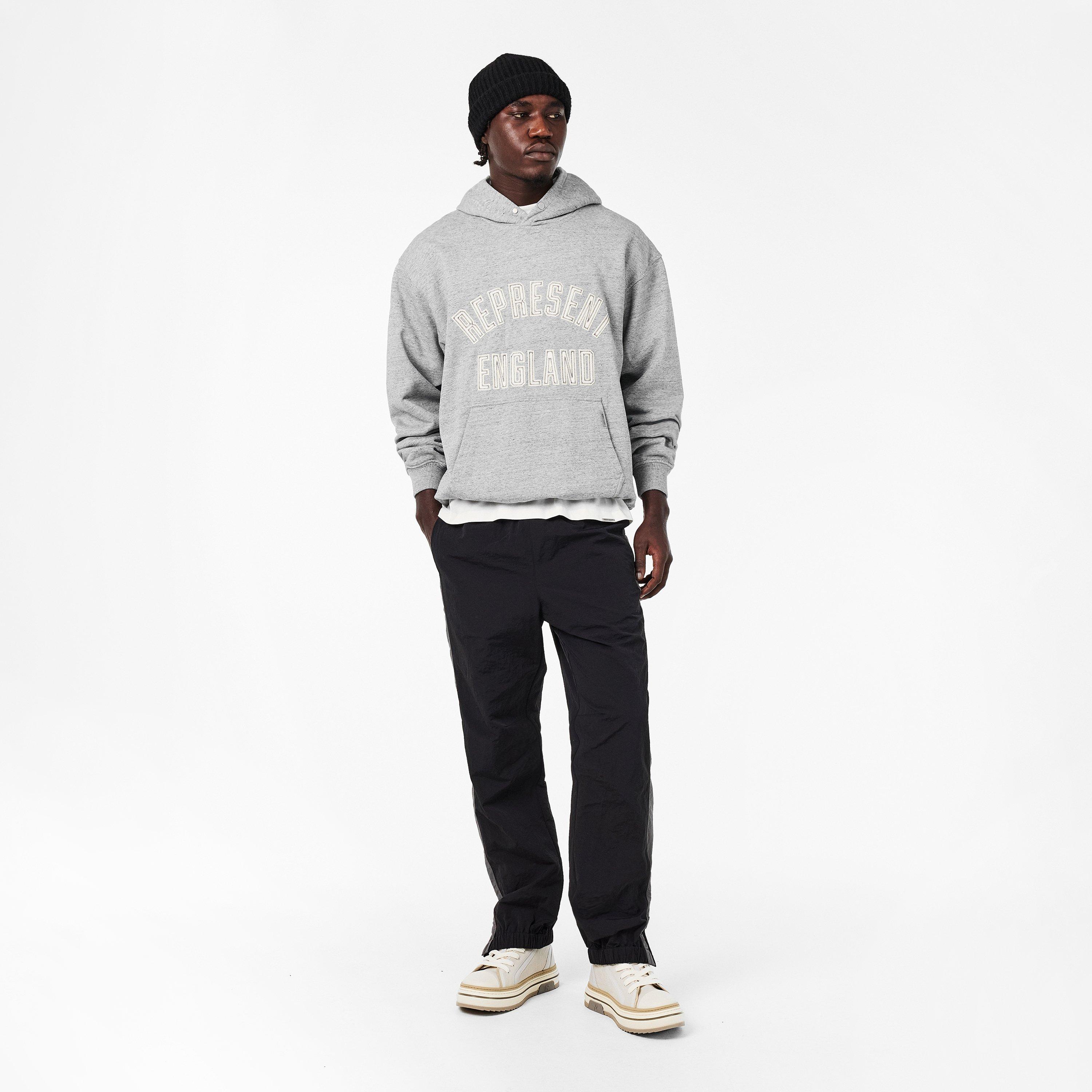 Grey Marl - Represent - Men's Over the Head Hoodie - 6
